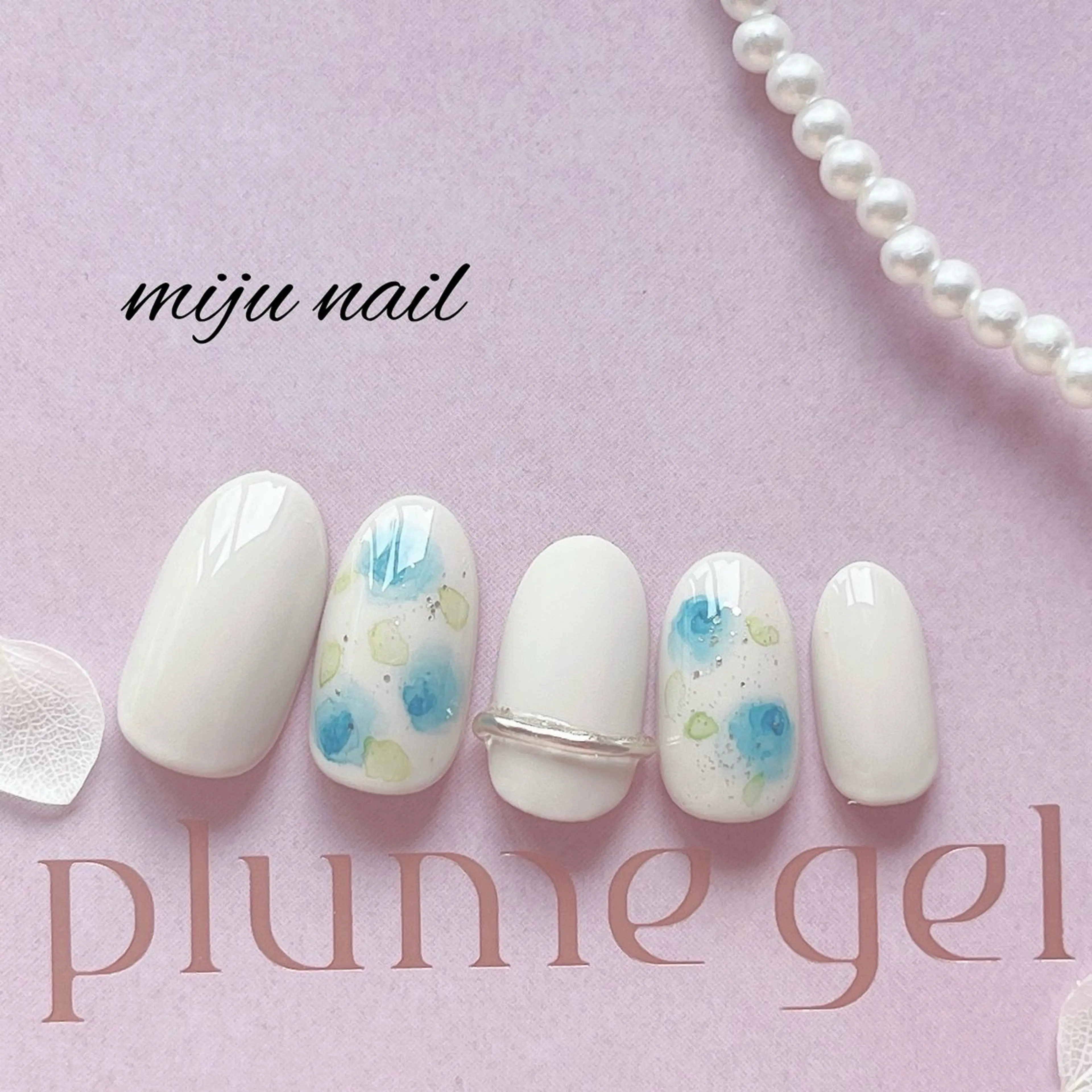 ネイル ❁miju nail 大人上品/自爪育成のネイルデザイン