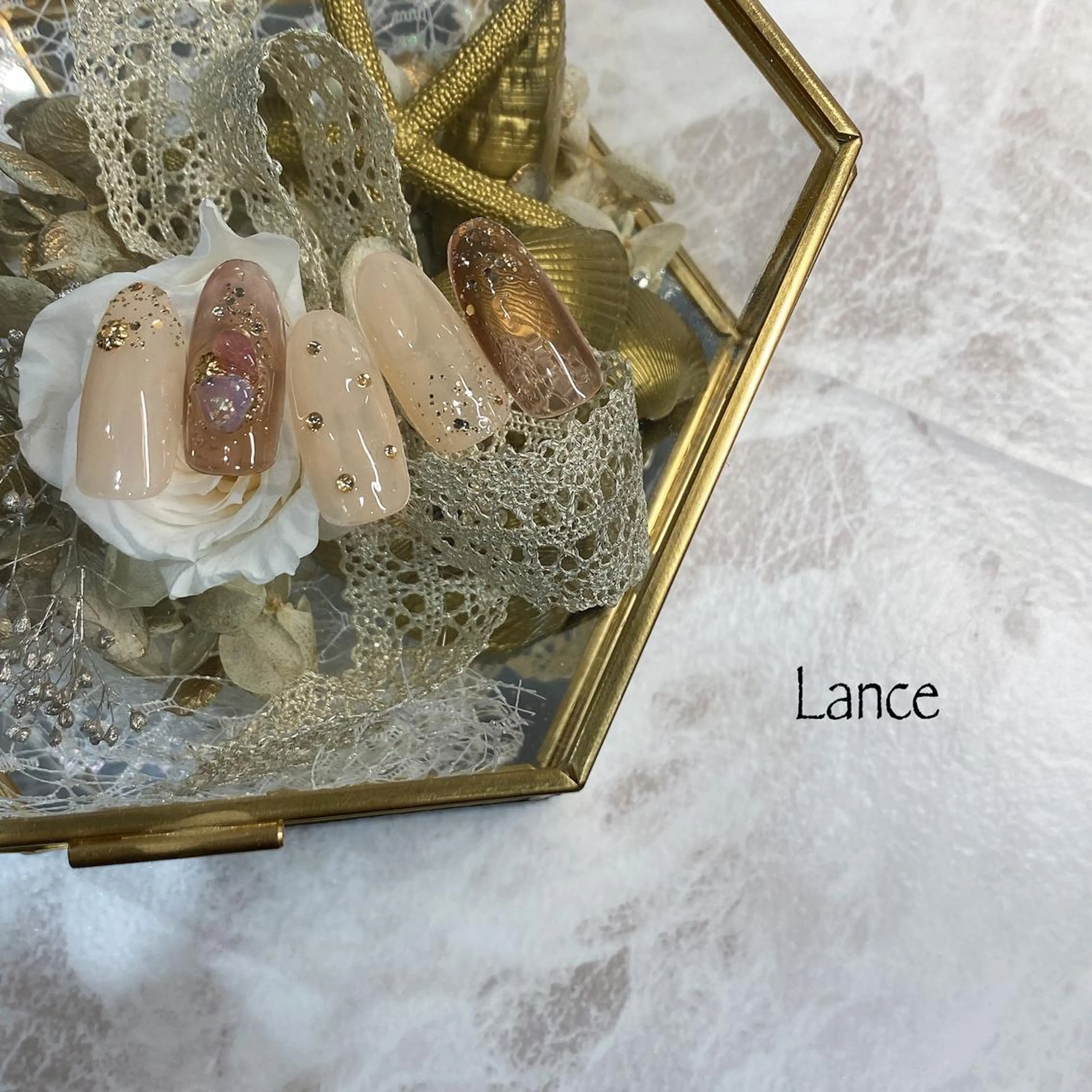 ミディアム ハンドネイル Lance nailのネイルデザイン