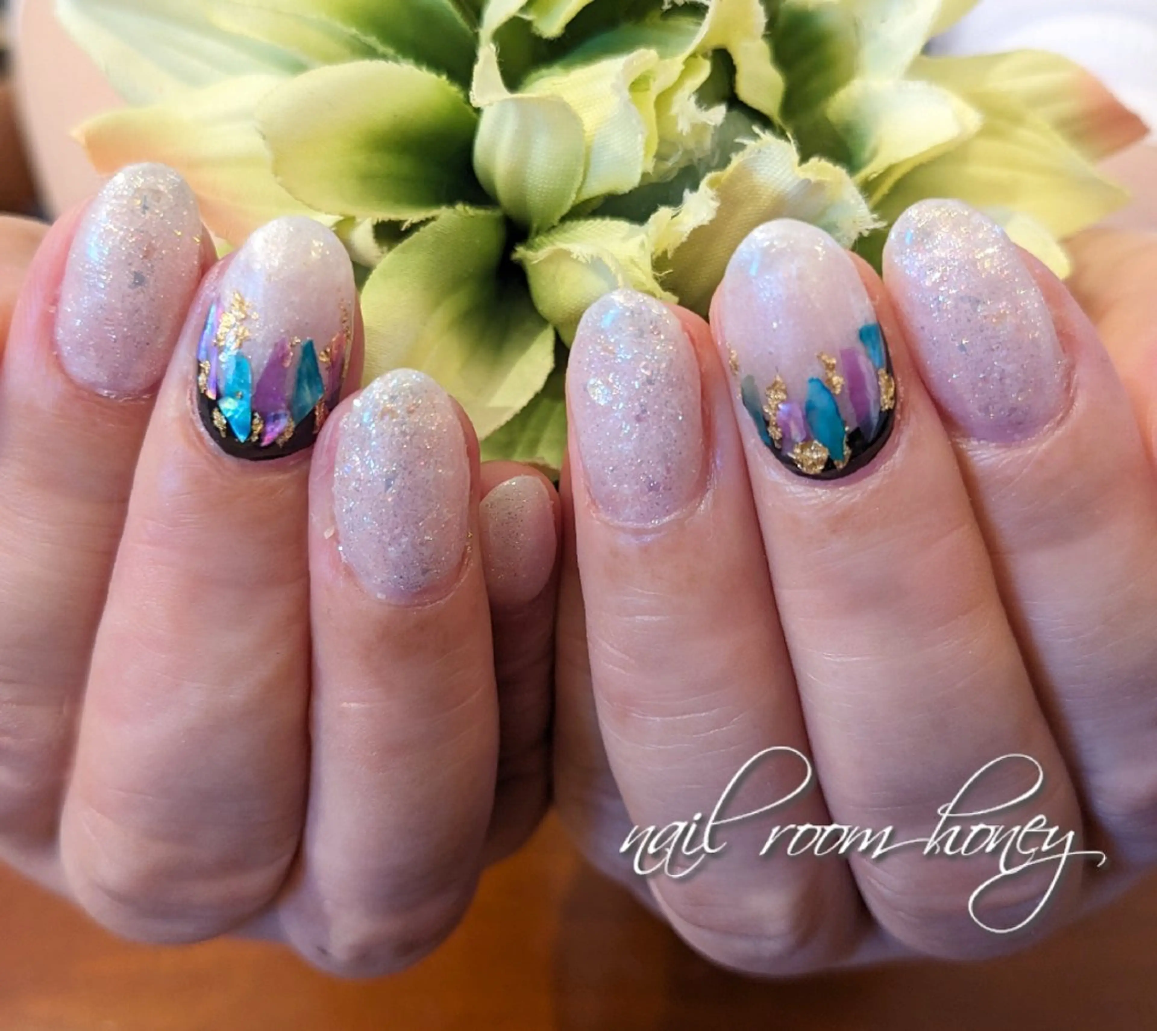 ネイル シンプルネイル ハンドネイル nail room  honeyのネイルデザイン