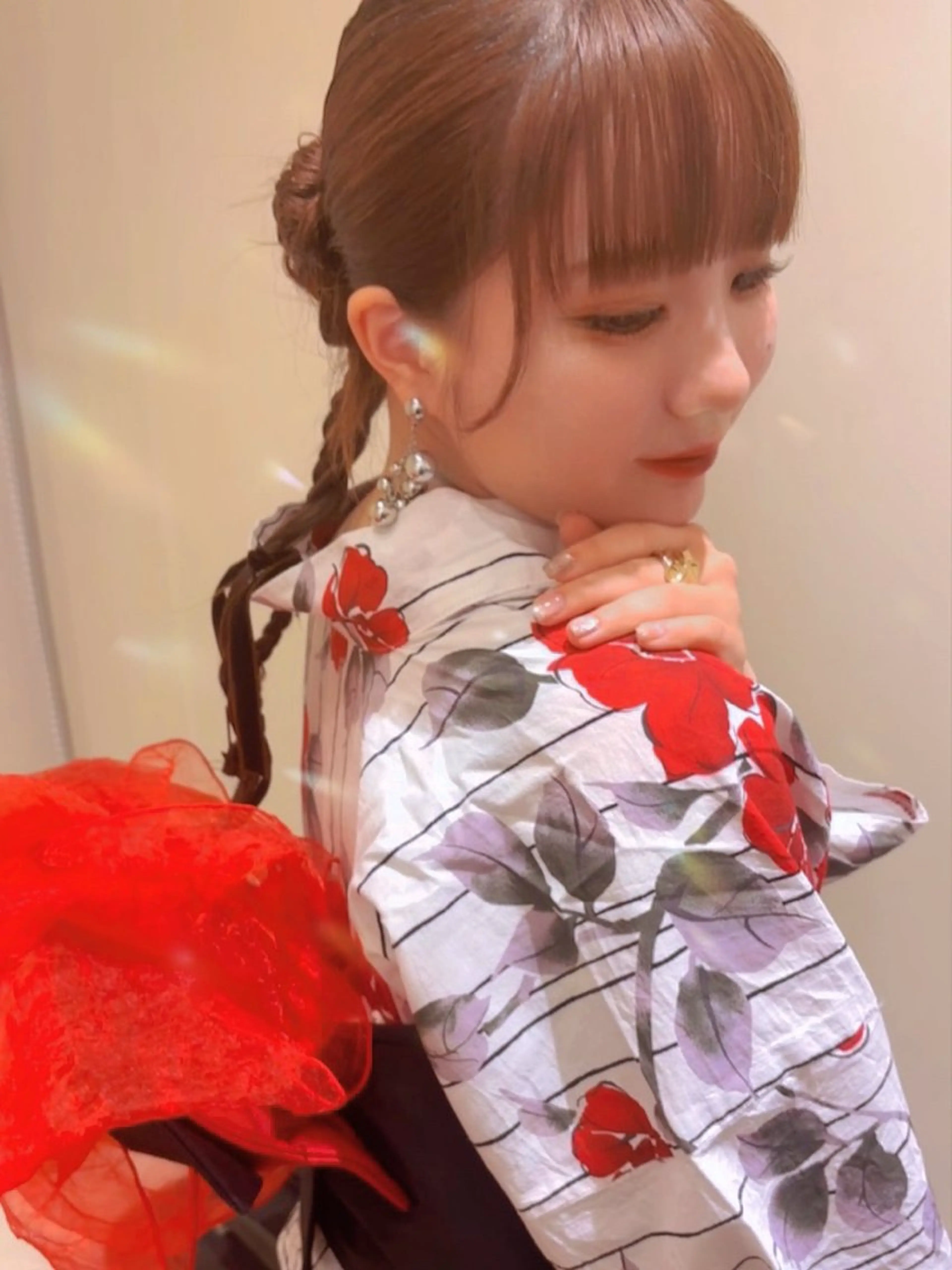 ヘアアレンジ 浴衣 山田 みかのヘアスタイル