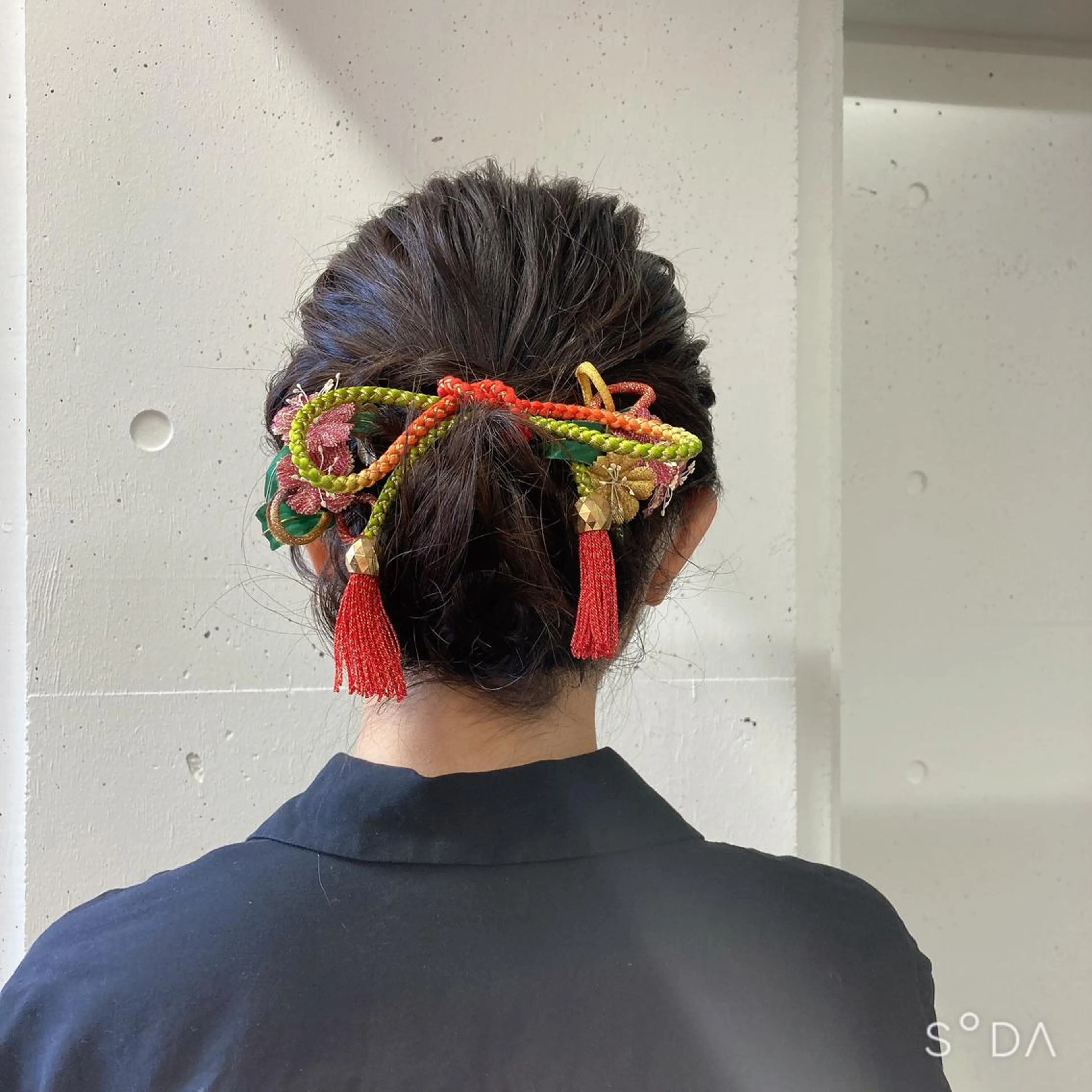 ヘアアレンジ 着物ヘア 卒業式のヘアスタイル ヘアセット ミルミー美容室所属・🦄💒💓齎藤 七海子🦄💒💓のマツエク・マツパデザイン