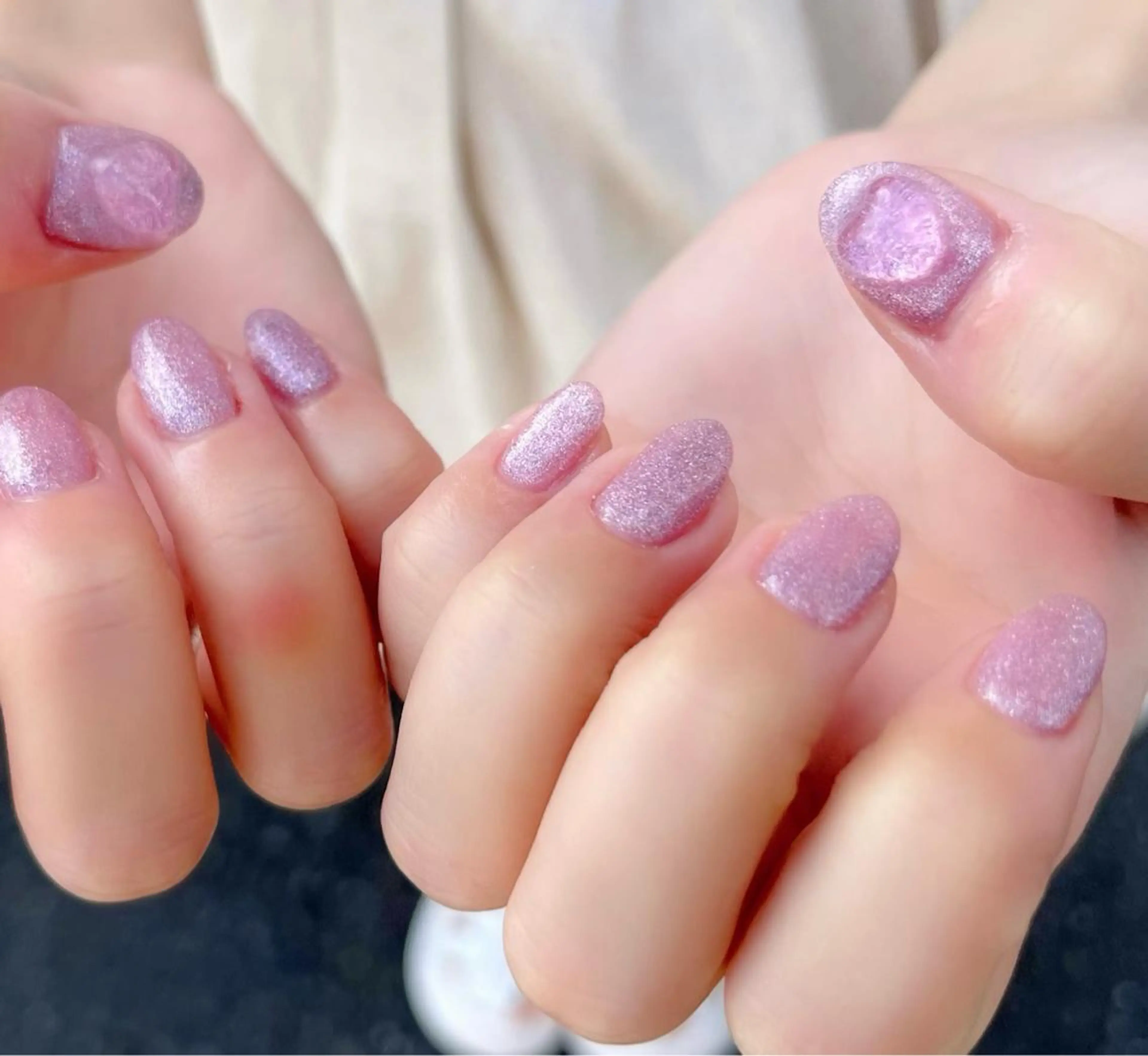 ネイル ハート 氷ネイル・うるうるネイル ハンドネイル Nail Salon　Ｋのネイルデザイン