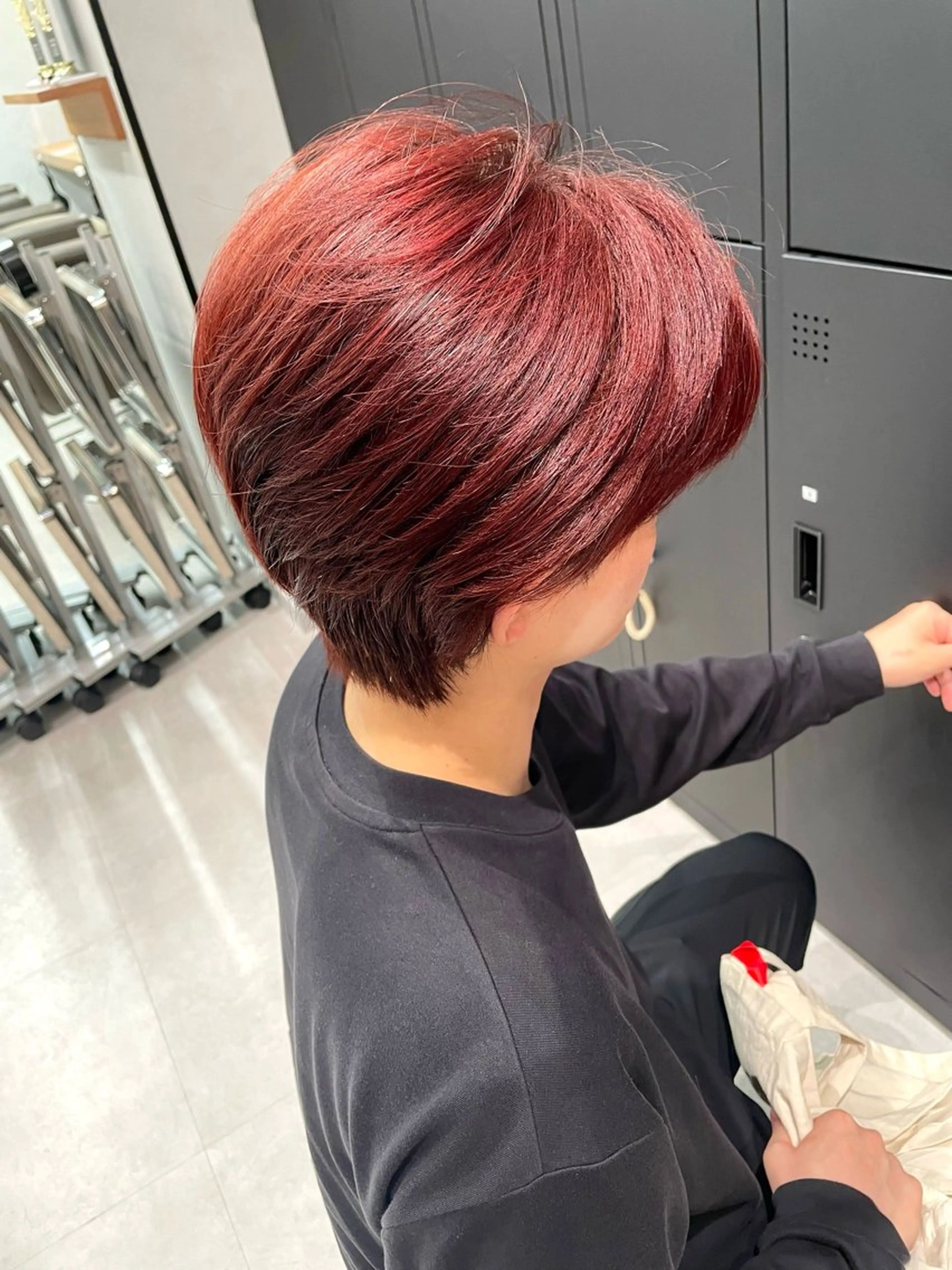 ショート カラー カット ヘアカラー トリートメント ヘッドスパ ヘアセット 暖色レイヤー 🥀REIRIのヘアスタイル