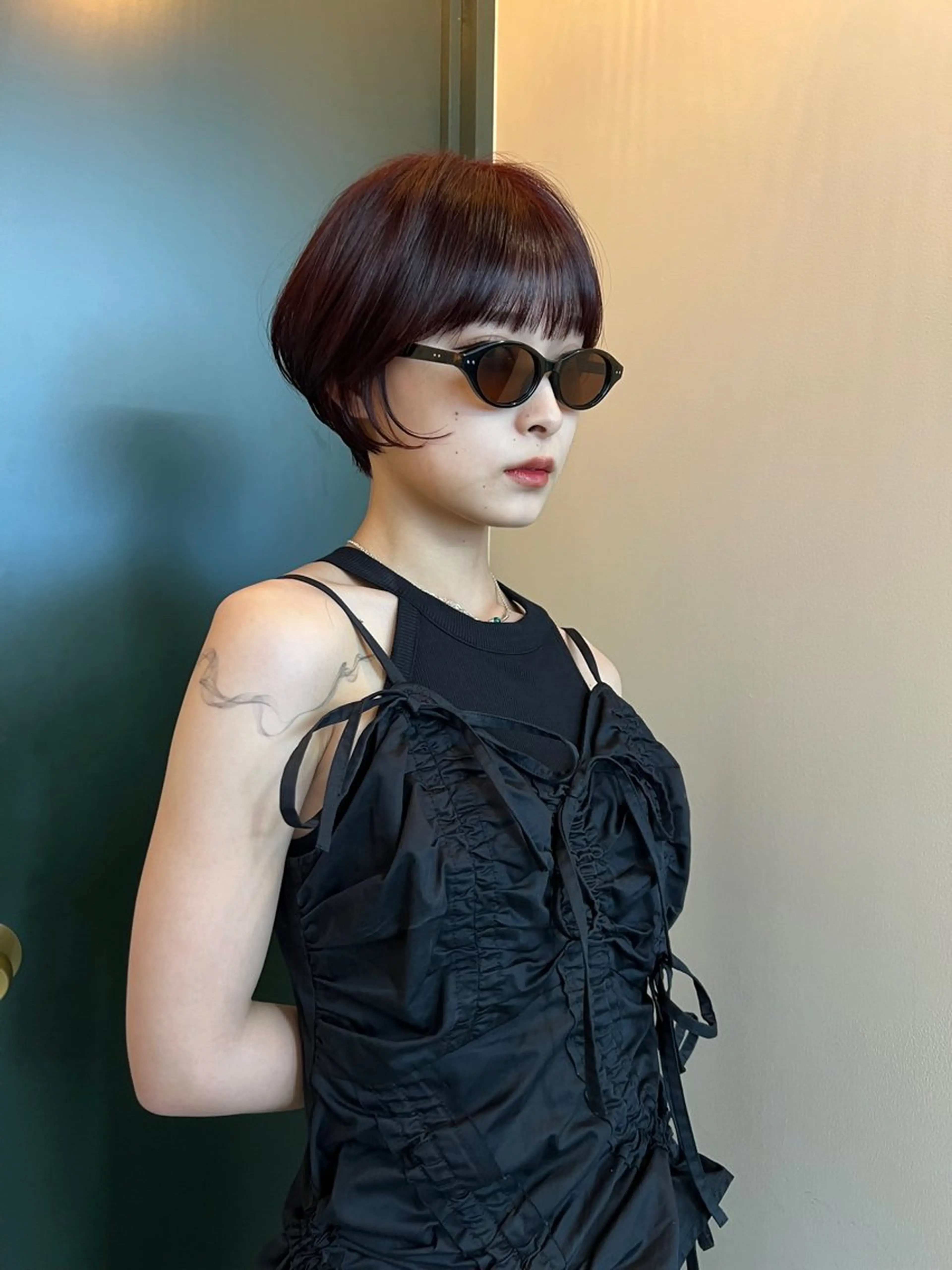 ショート カラー カット ヘアカラー ハイトーンカラー/ さらさのヘアスタイル