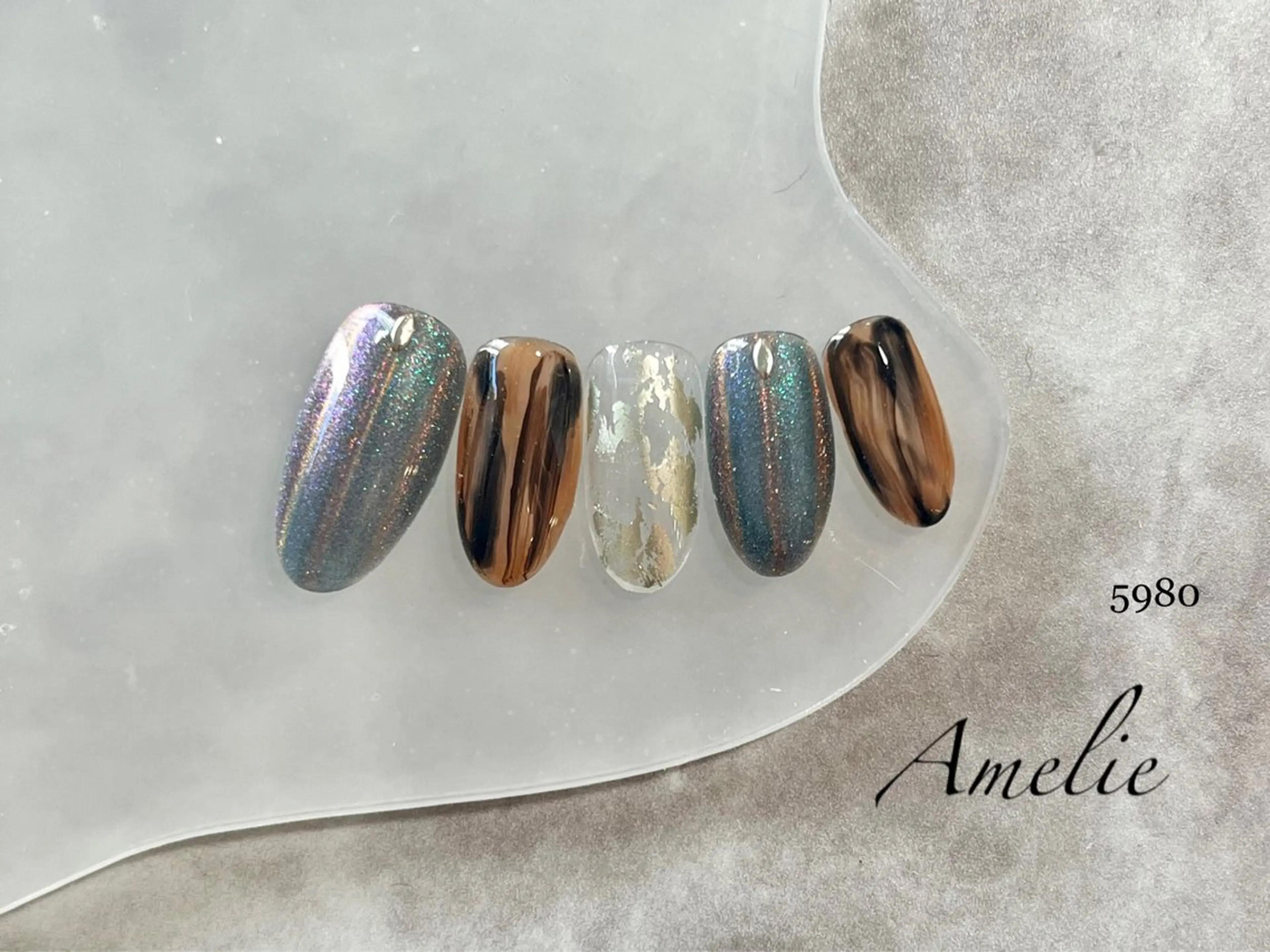 ネイル ハンドネイル いちじゅう あおいのネイルデザイン