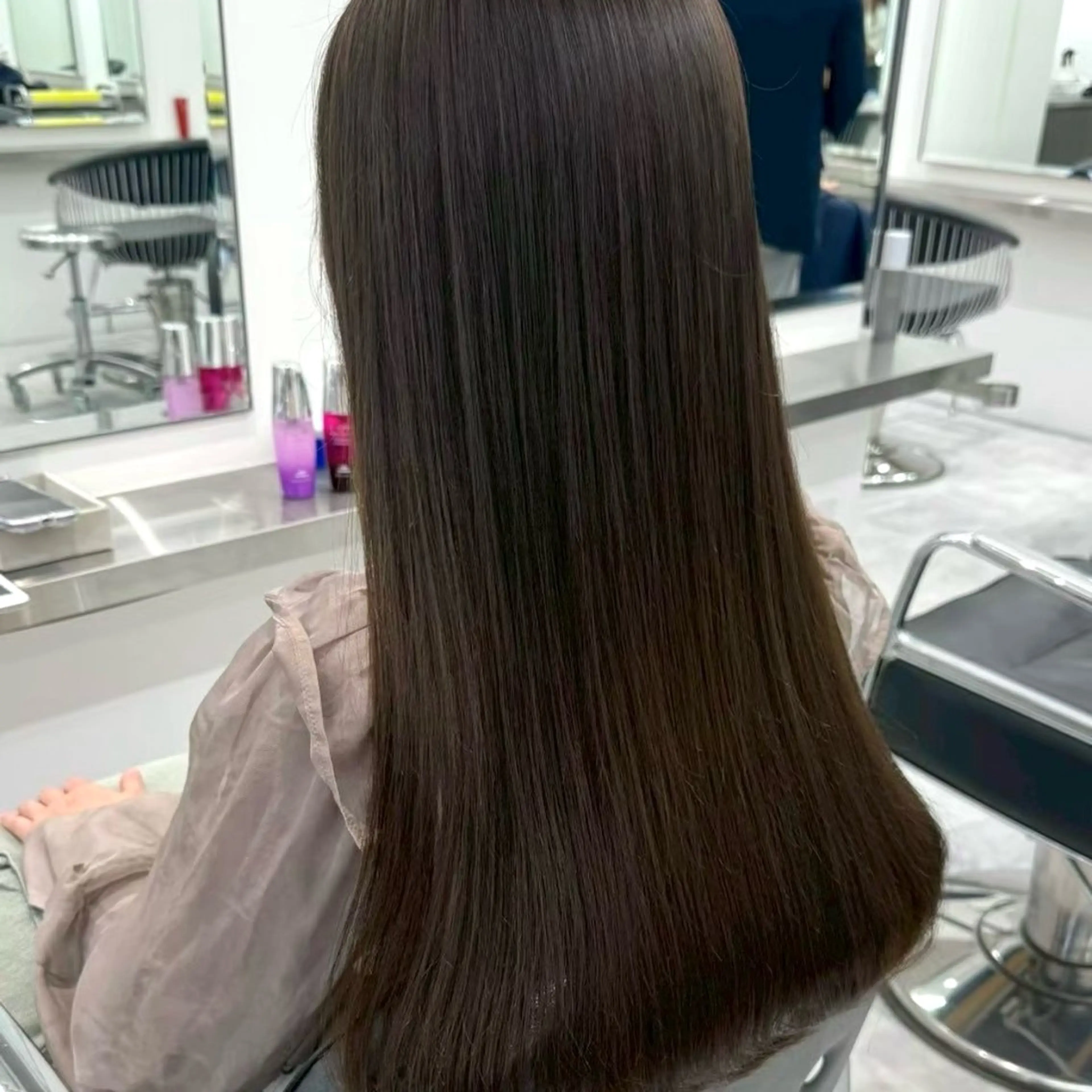 ロング カラー ヘアカラー Parve Mix 森 美遥🇰🇷🩶のヘアスタイル