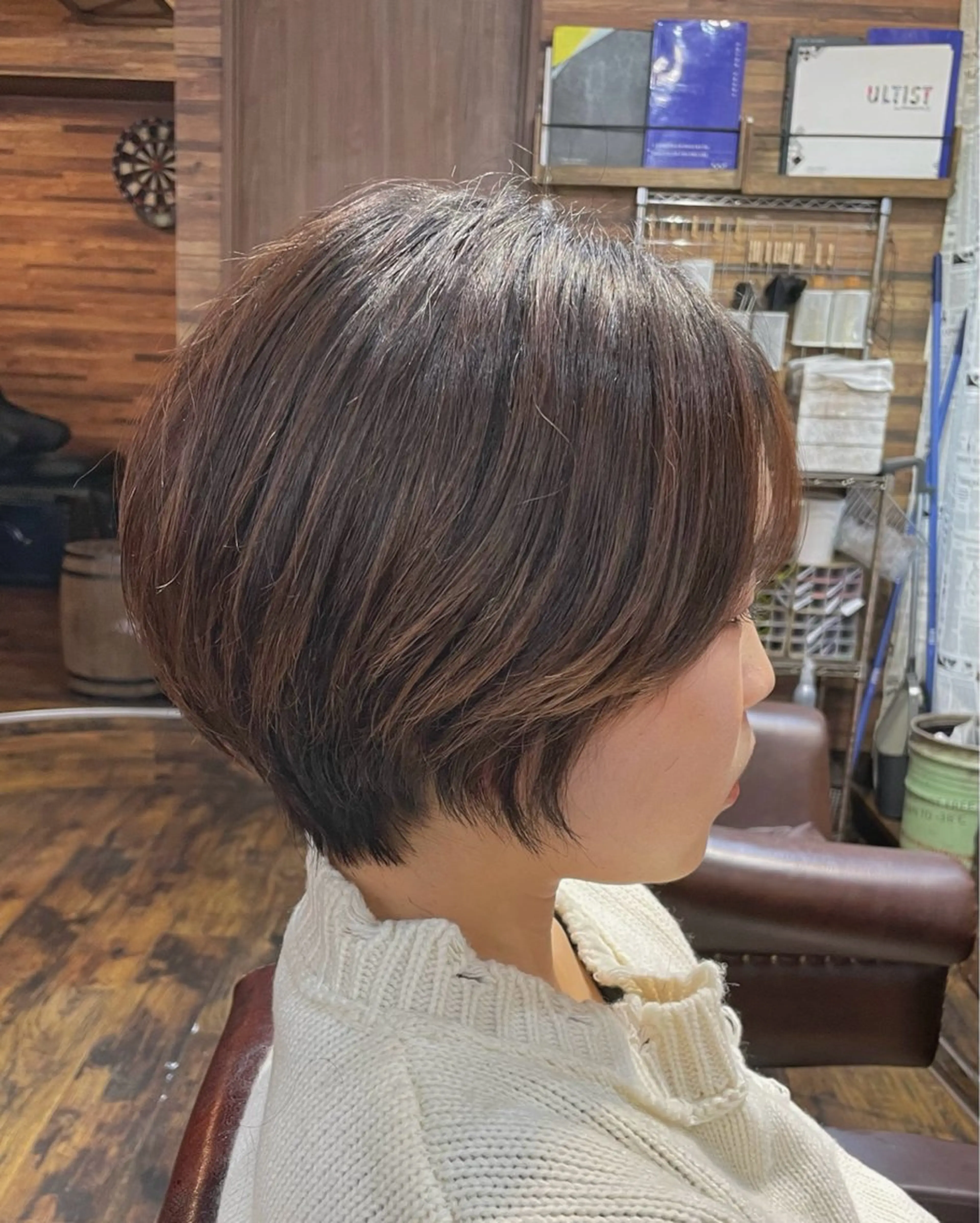 ショート 髪質改善 ショートヘア 酸性ストレート カット 縮毛矯正 トリートメント 髪質改善/ショート/ メンズカット/KAiのヘアスタイル