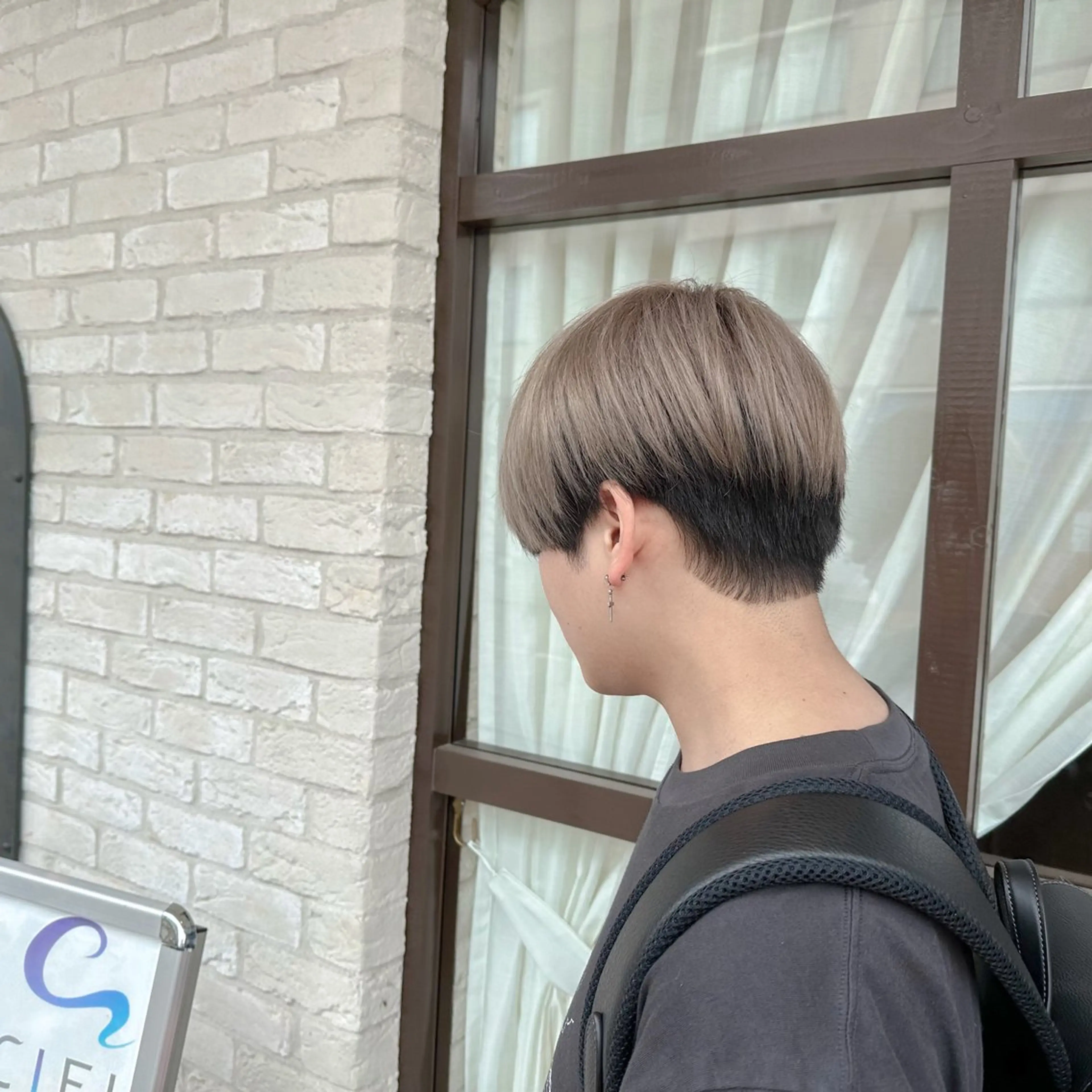 ショート カラー メンズ メンズブリーチ マッシュ ブリーチ マッシュヘア CIEL塚口店所属・為田 美潮のヘアスタイル