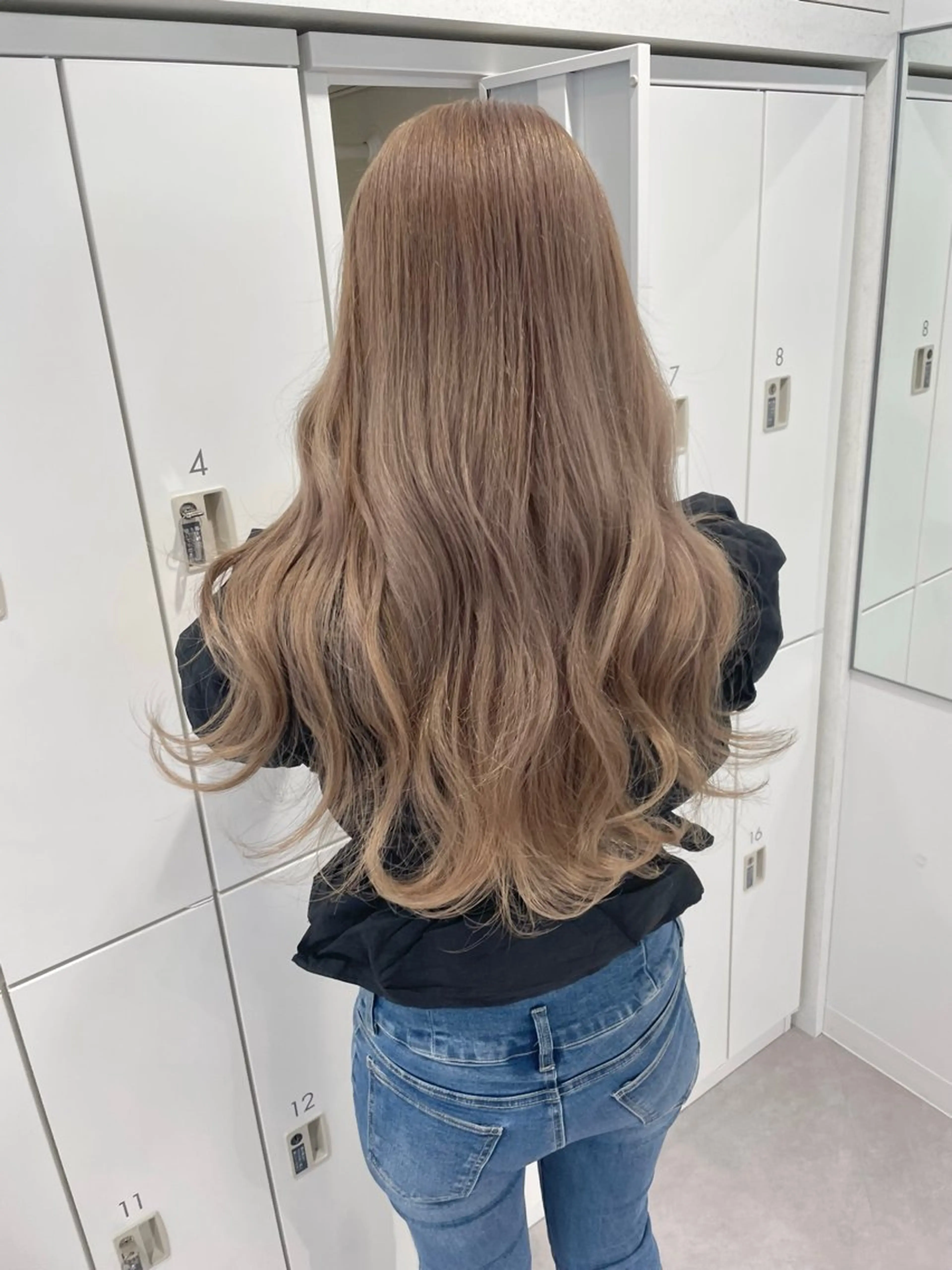 ロング カラー カット ヘアカラー トリートメント 韓国ハッシュカット/ 新宿/髪質改善/岡崎のヘアスタイル