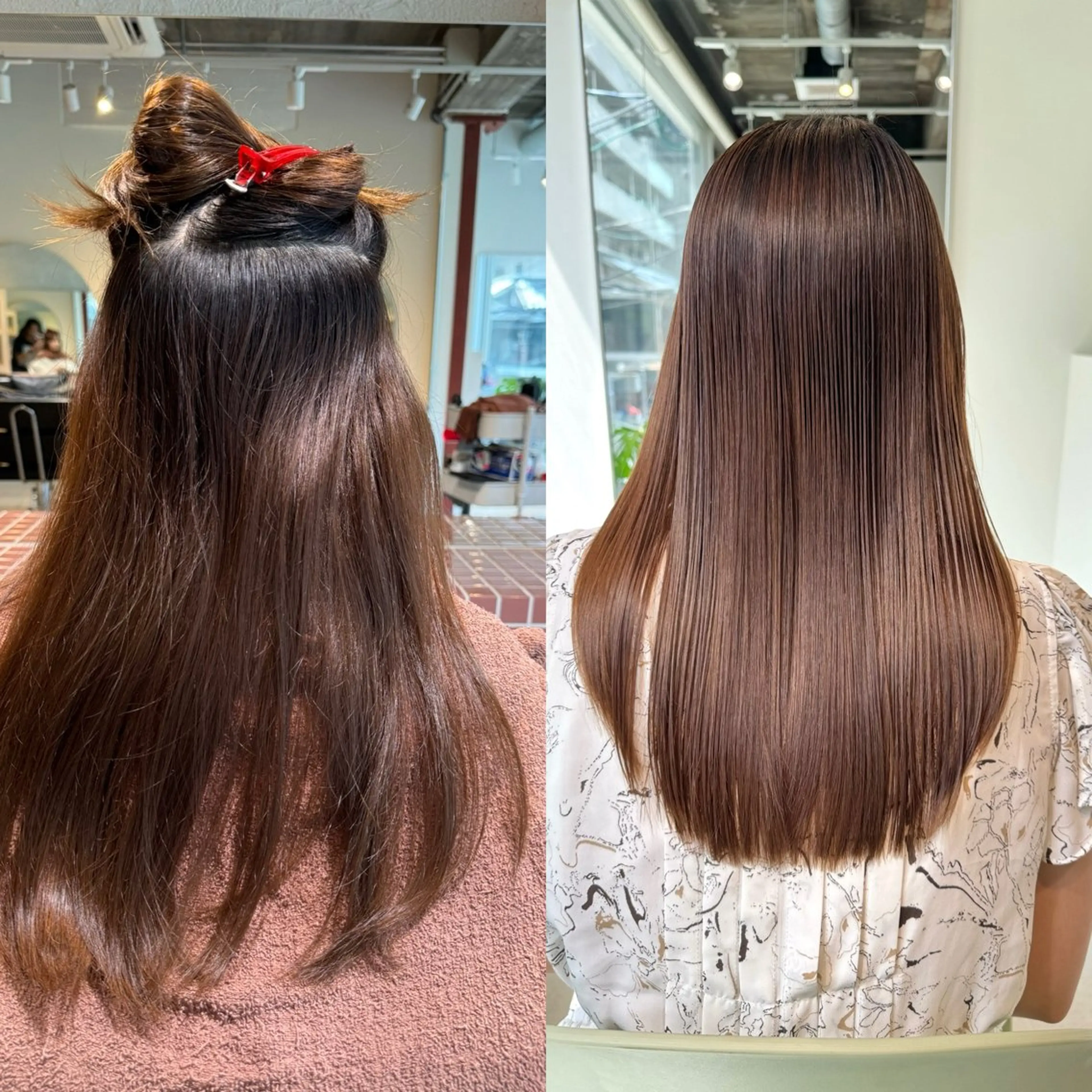 ロング アッシュ ボブ 髪質改善 レイヤーカット ロング eto所属・髪質改善スペシャリス ト長尾勇弥/梅田中津のヘアスタイル