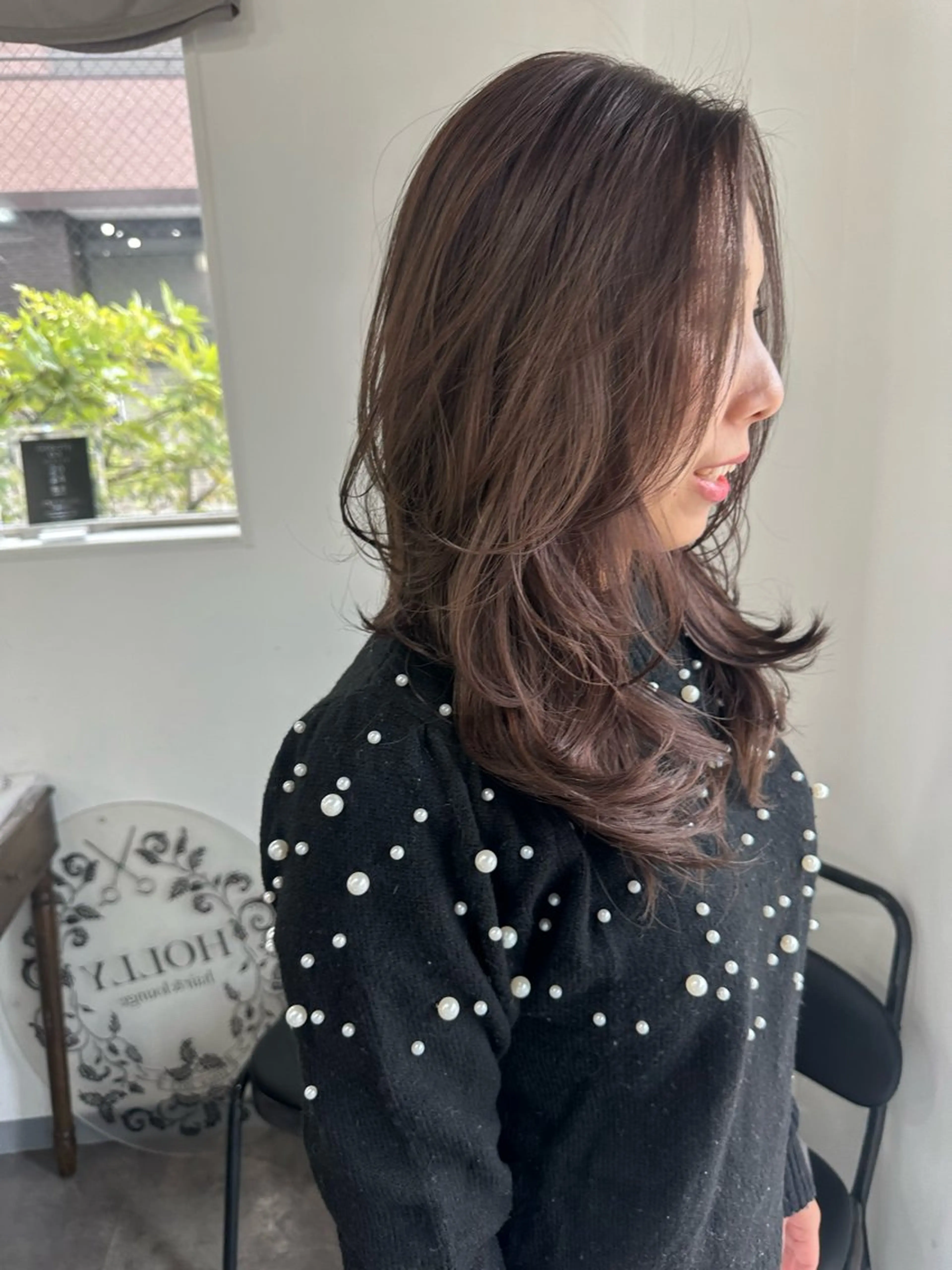 セミロング レイヤーカット 篠崎 佑季のヘアスタイル