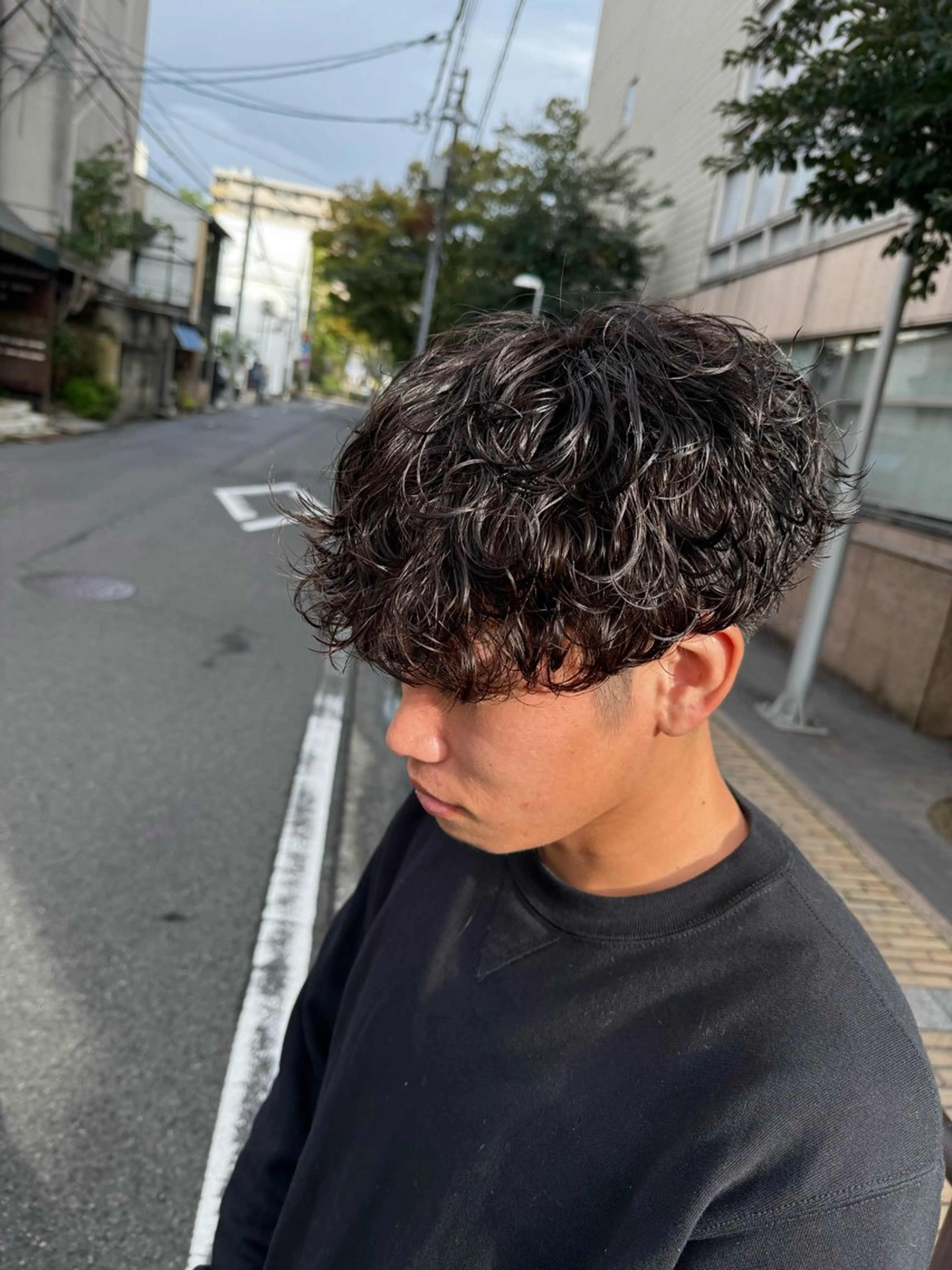 パーマ メンズ カット パーマ 【メンズパーマ専門】 質感職人/牧野成瀬のヘアスタイル