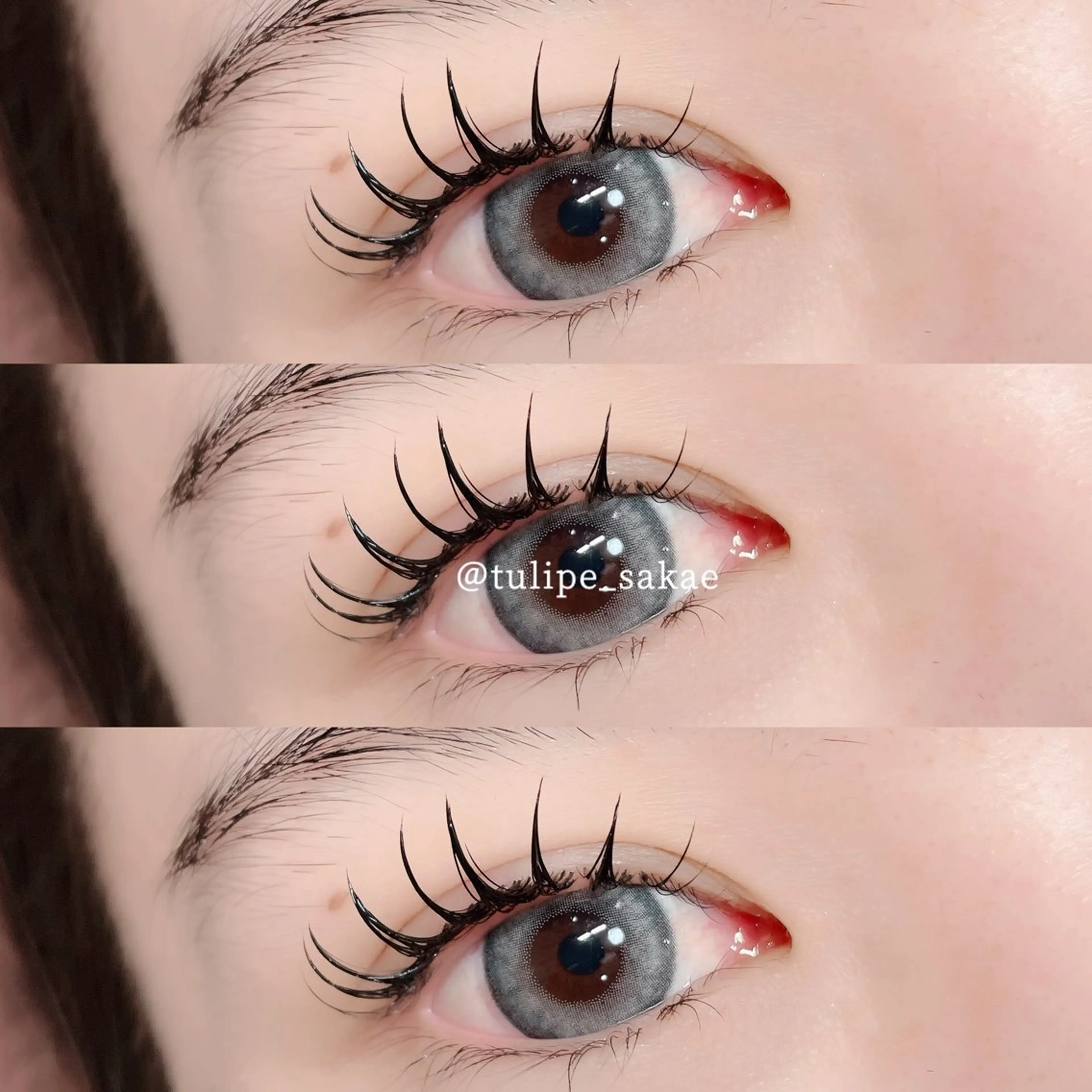 オフ込み☆LEDエクステ☆マツエク フラットラッシュ120本の写真