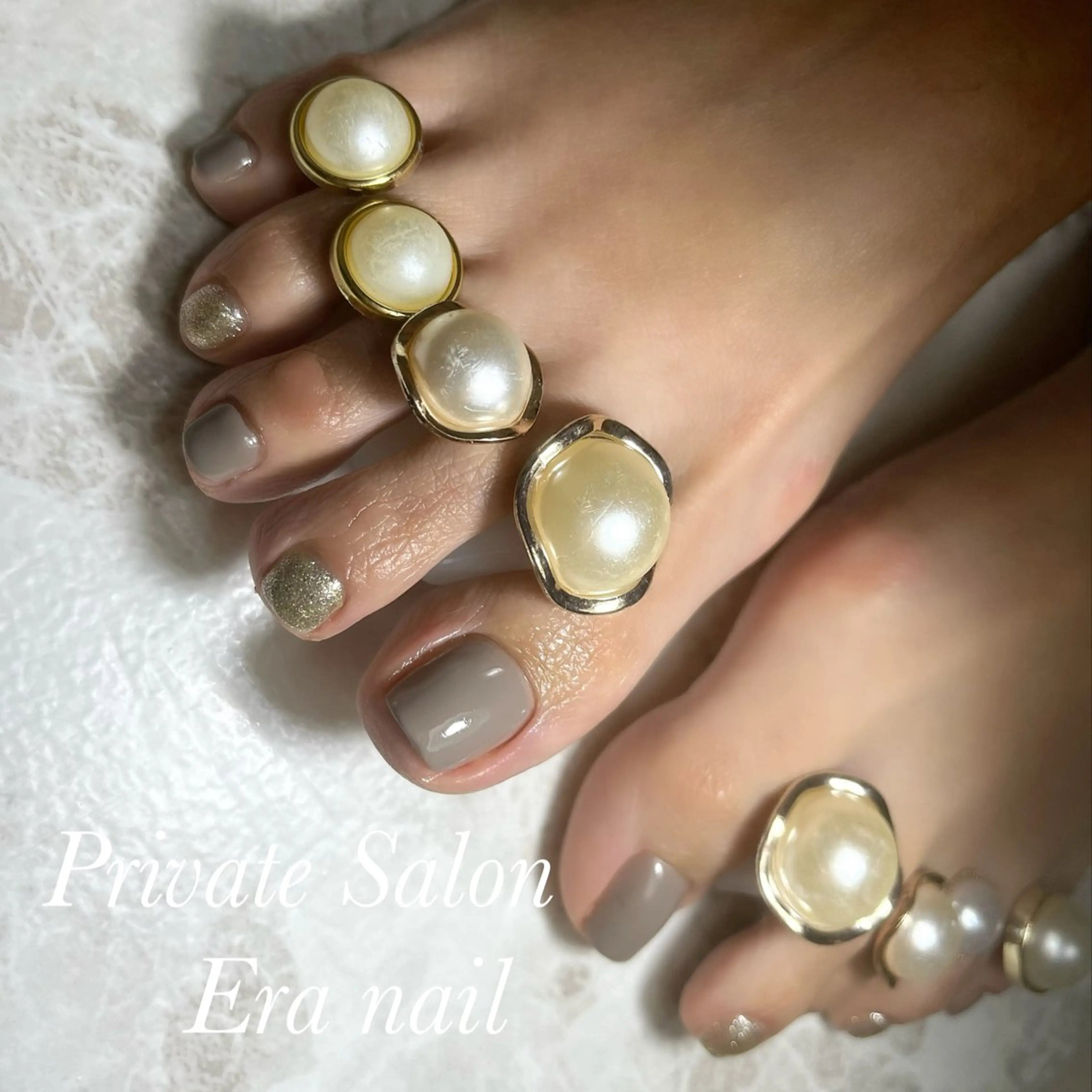 ネイル フットネイル ワンカラーネイル フットネイル Era nailのネイルデザイン