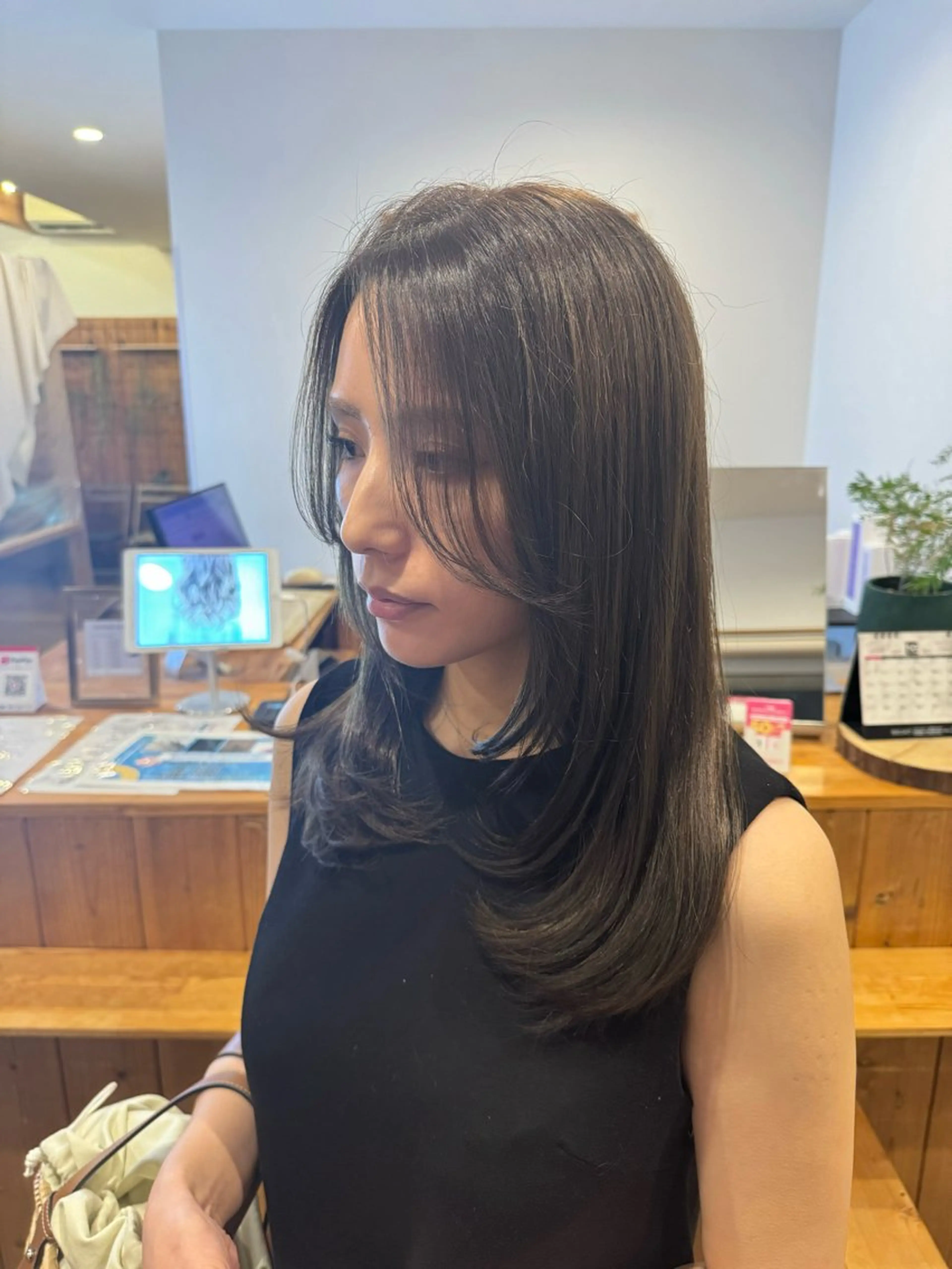 ミディアム カット ヘアカラー Claire 【クレール】所属・富山駅徒歩8分/ 透明感カラーみきやのヘアスタイル