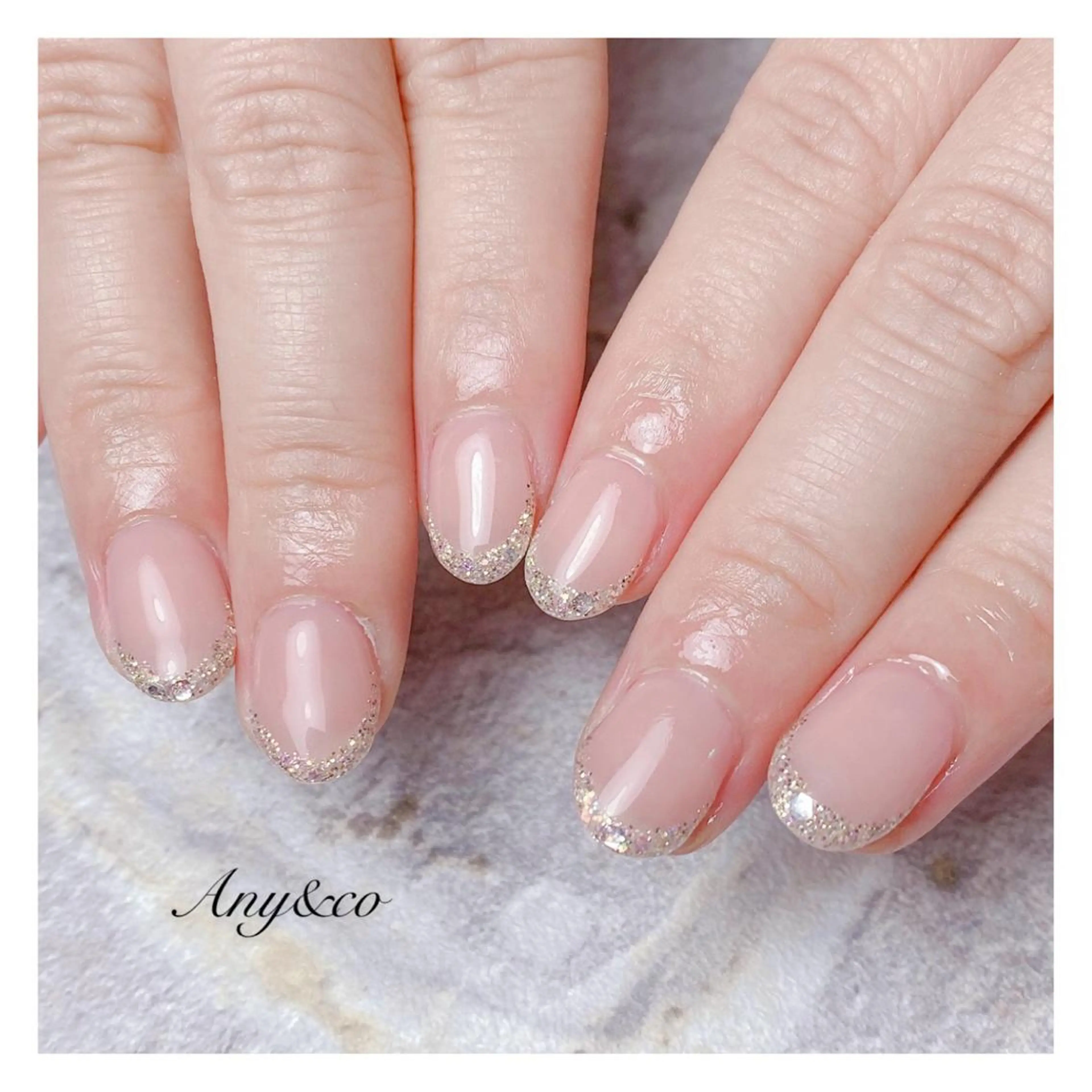 ネイル ジェルネイル オフィスネイル シンプルネイル Any&co 【エニコ】のマツエク・マツパデザイン