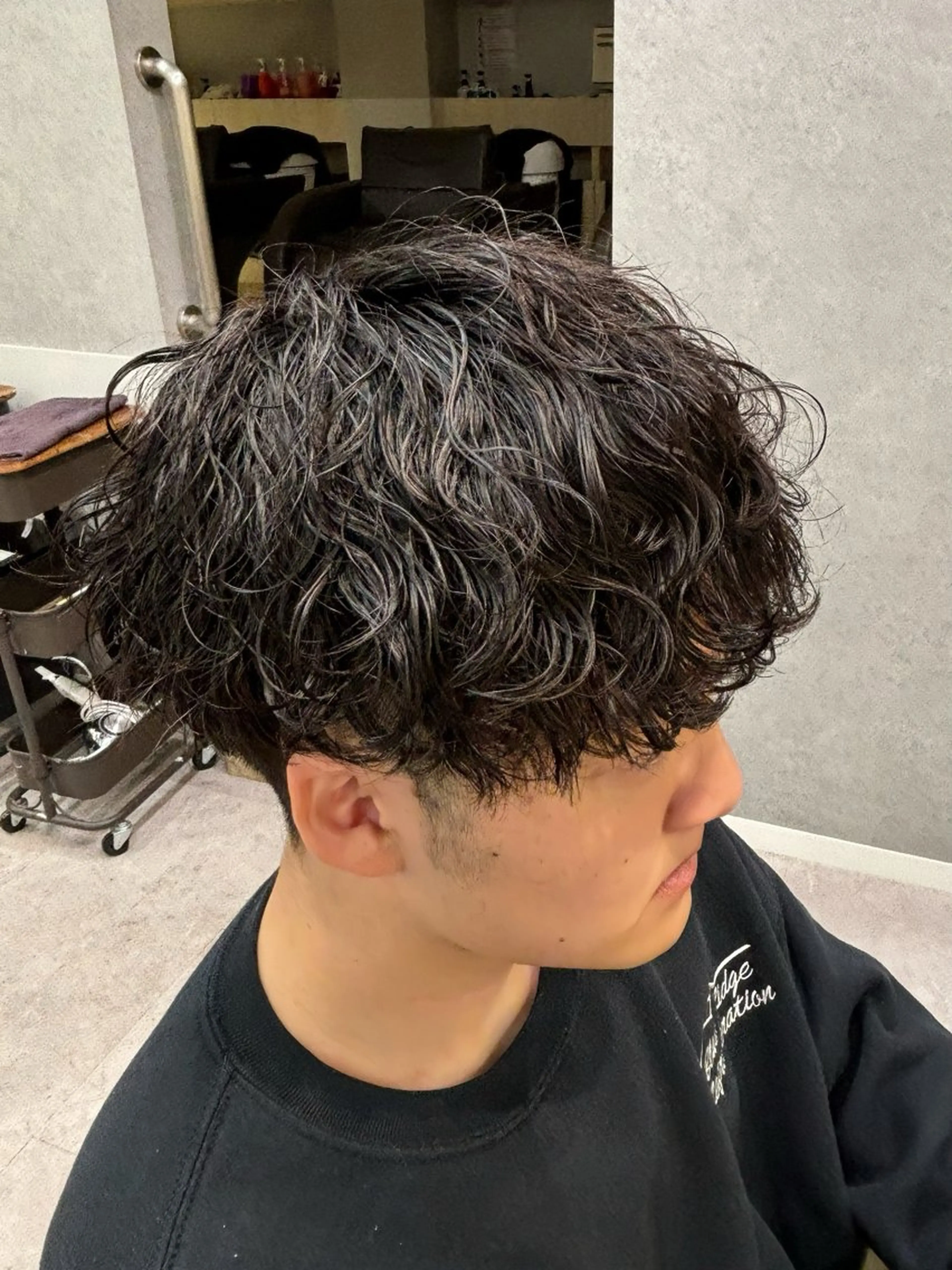 パーマ メンズ カット パーマ メンズパーマ、スパ イキー、上野星也のヘアスタイル