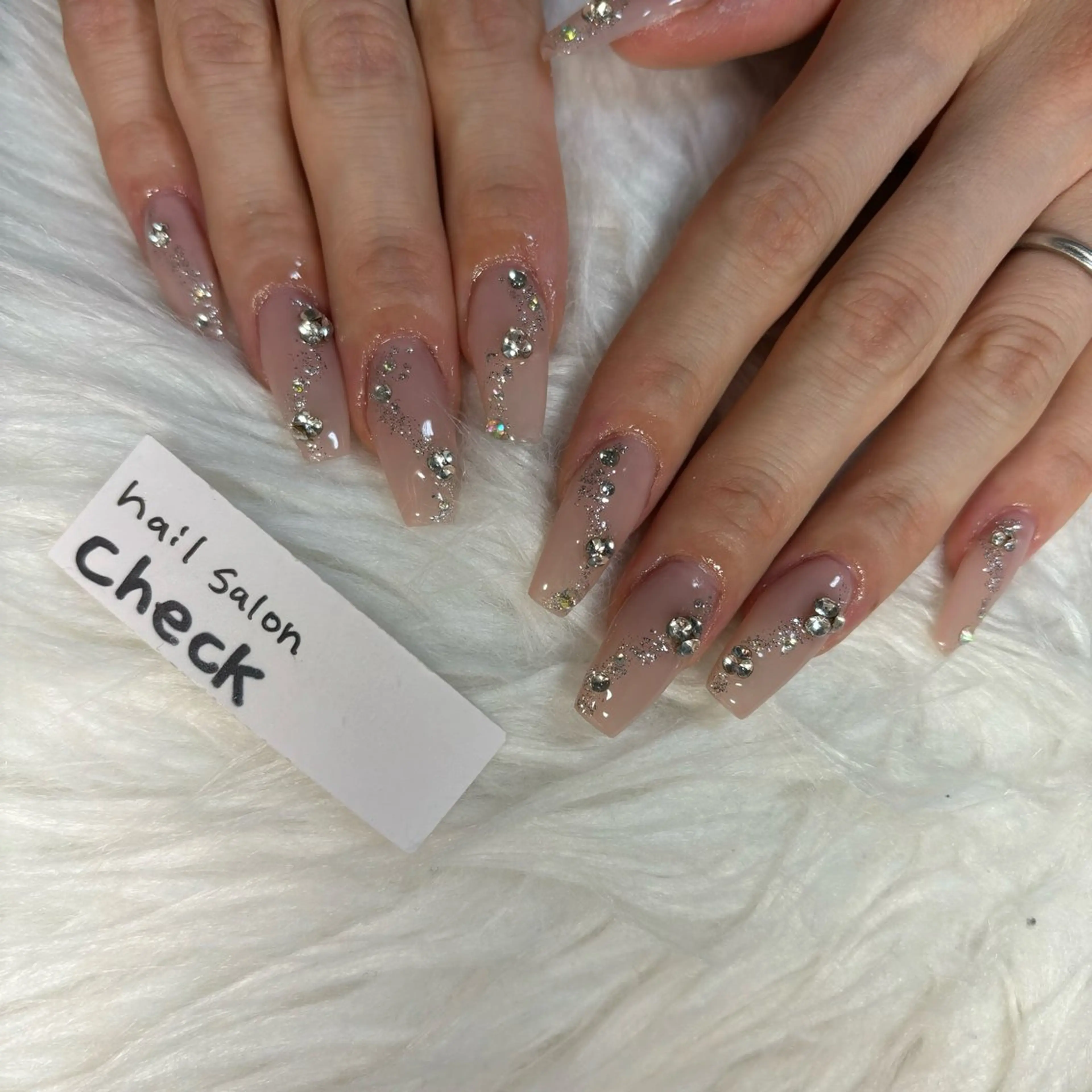 ネイル アートネイル ニュアンスネイル スカルプネイル 春ネイル 夏ネイル ハンドネイル ーCHECKー ちあきのネイルデザイン