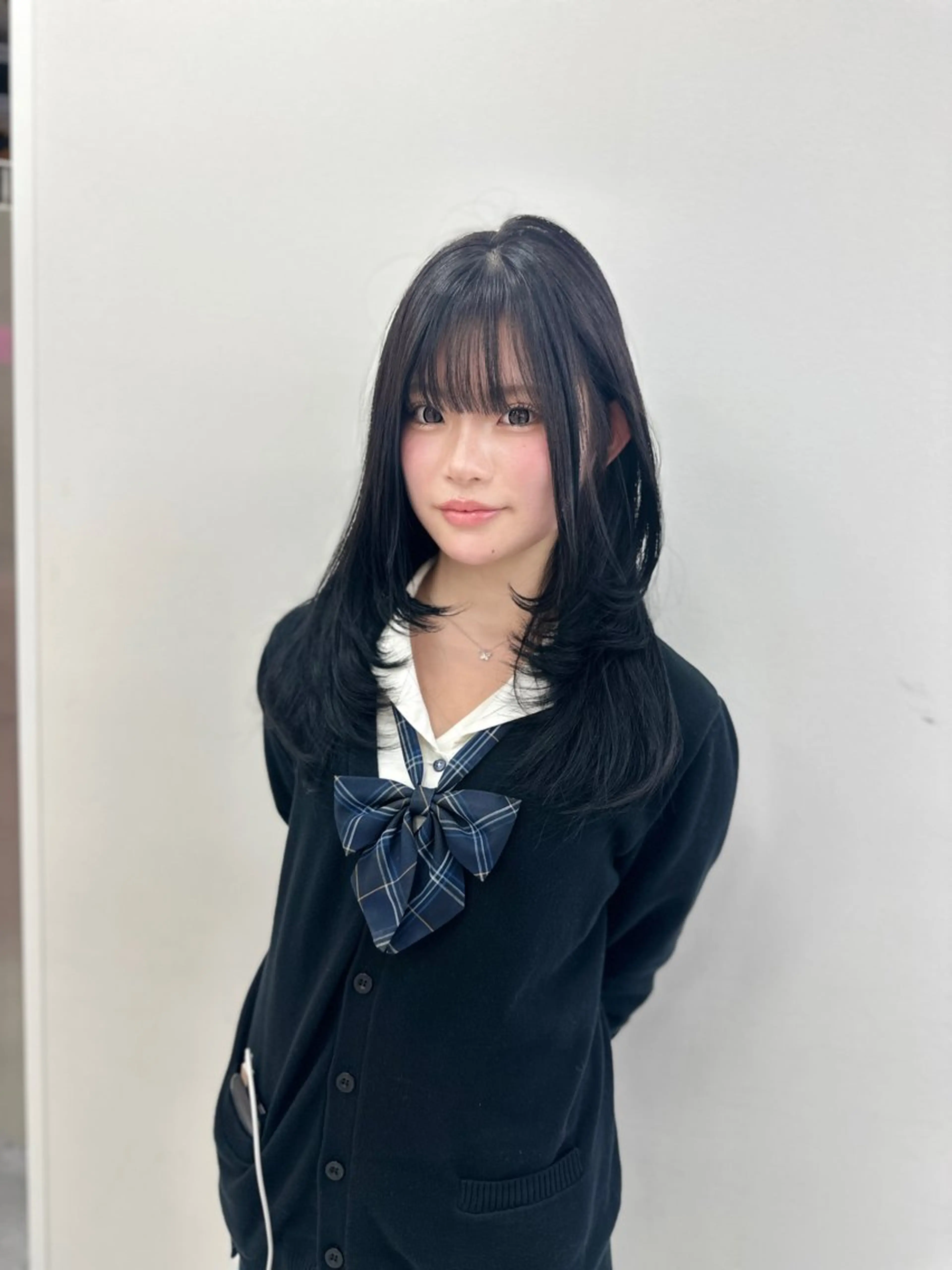 ロング カラー パーマ ヘアアレンジ メンズ キッズ ♥️韓国ヘア レイヤー♥️ゆりのヘアスタイル