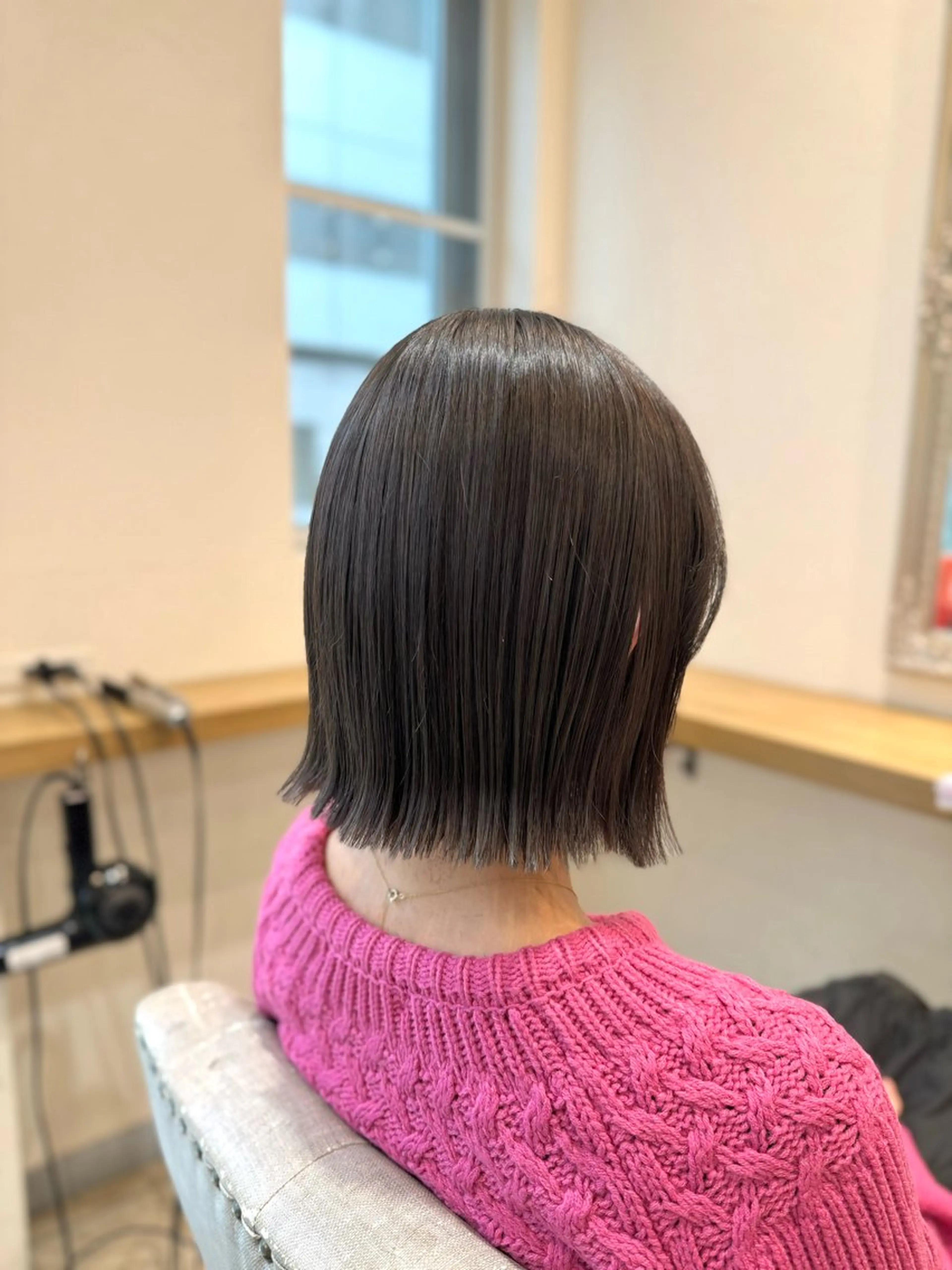 ミディアム ボブ カット ヘアカラー トリートメント ショート/ボブ アンドウ☺︎のヘアスタイル