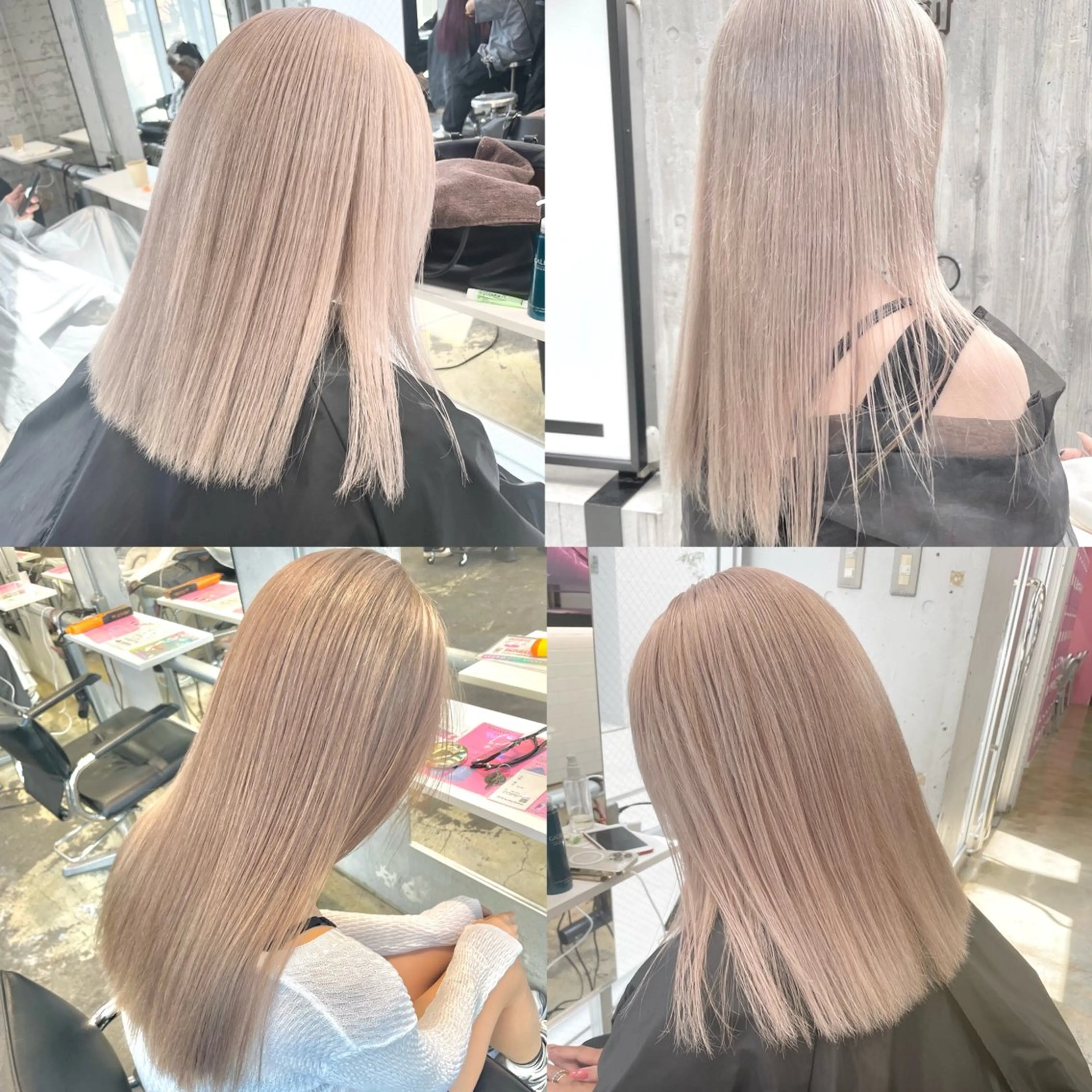 カラー カット ヘアカラー トリートメント ヘアセット ザクザクレイヤー 🍀/ブリーチ/小田のヘアスタイル