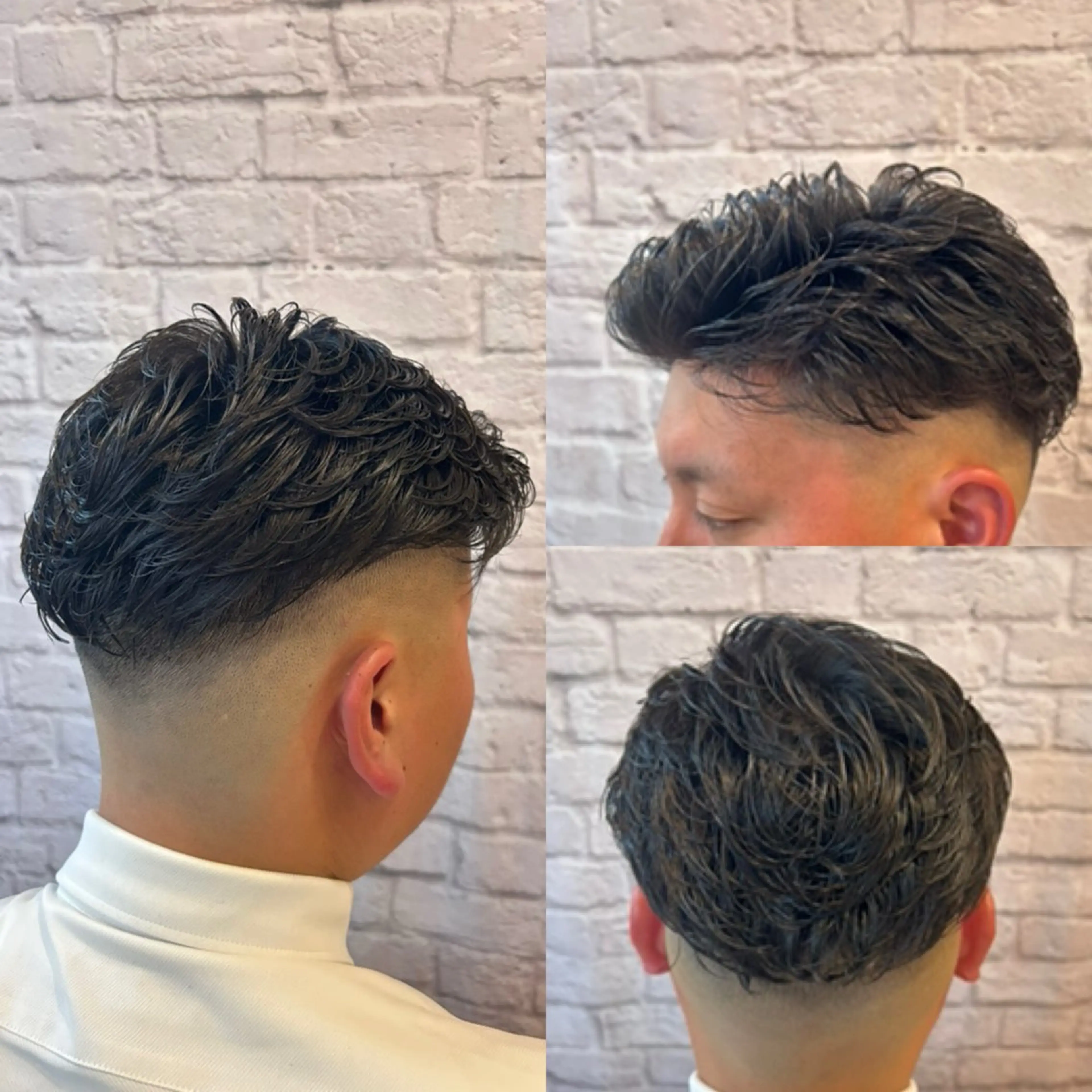 ミディアム ミディアムパーマ Uptown street's barber shop所属・Syunta Sato/佐藤駿太のヘアスタイル