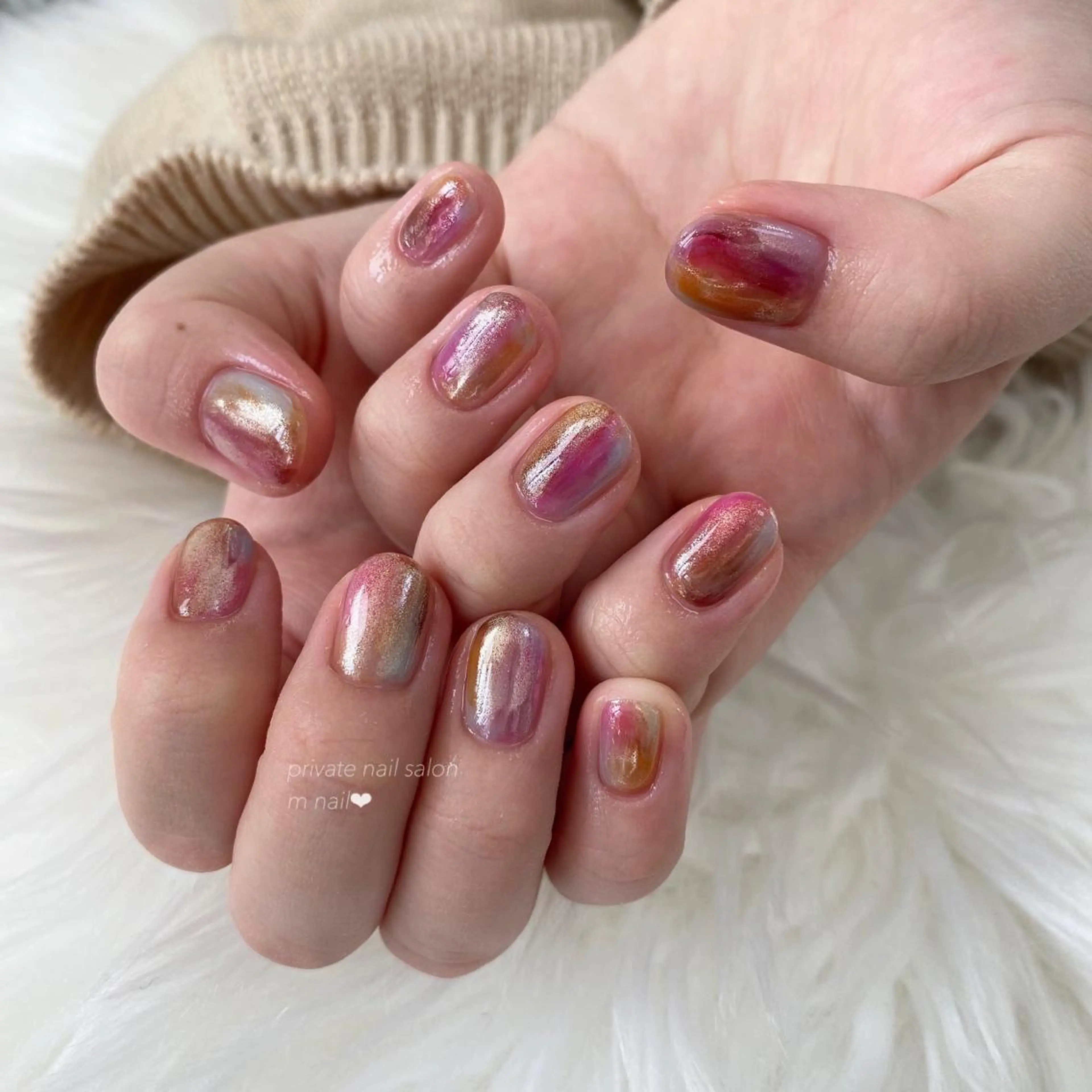 ネイル 持ち込み ハンドネイル 小河原 舞のネイルデザイン