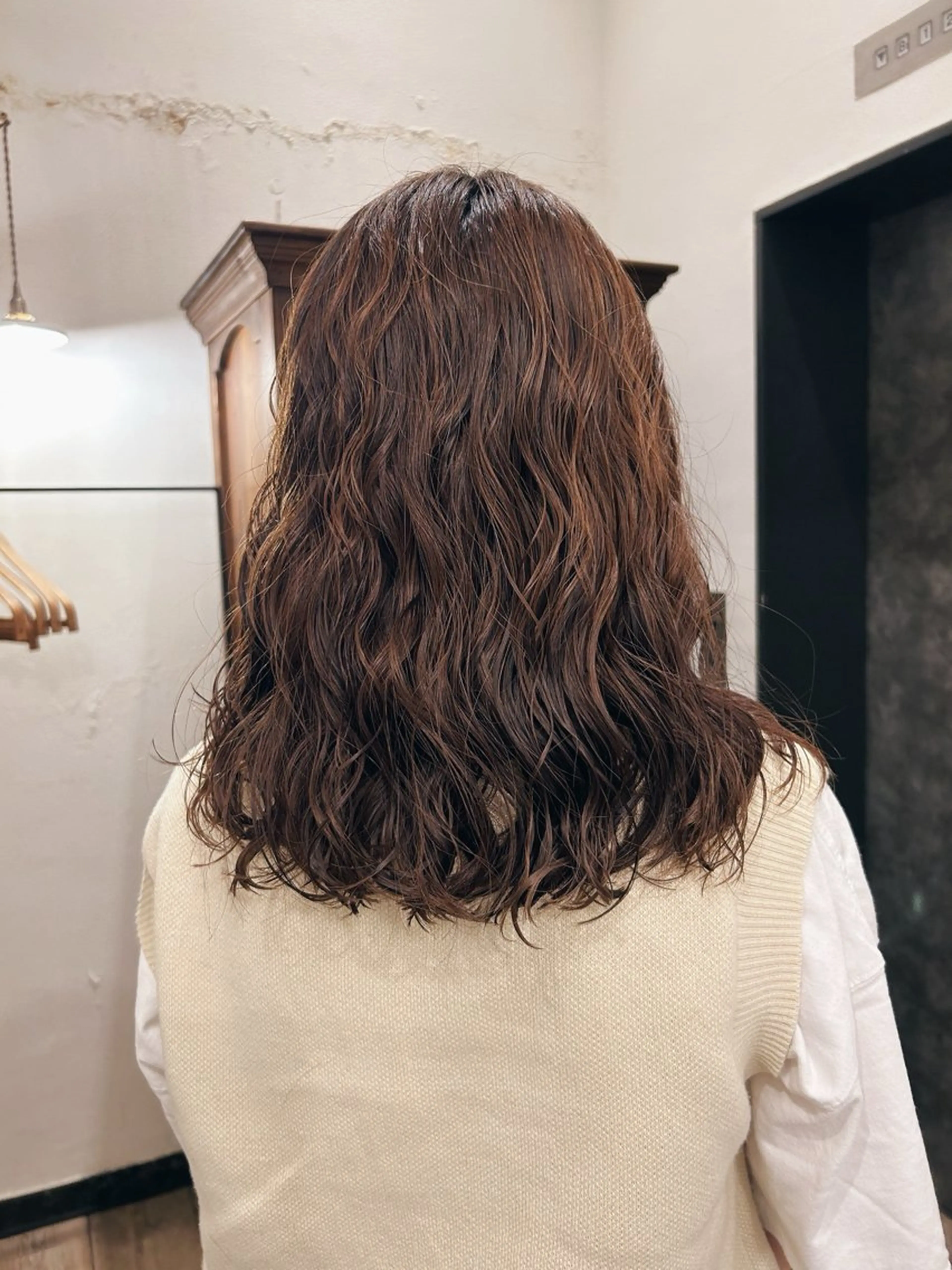 セミロング カット パーマ トリートメント 似合わせパーマ 🌼カンナのヘアスタイル