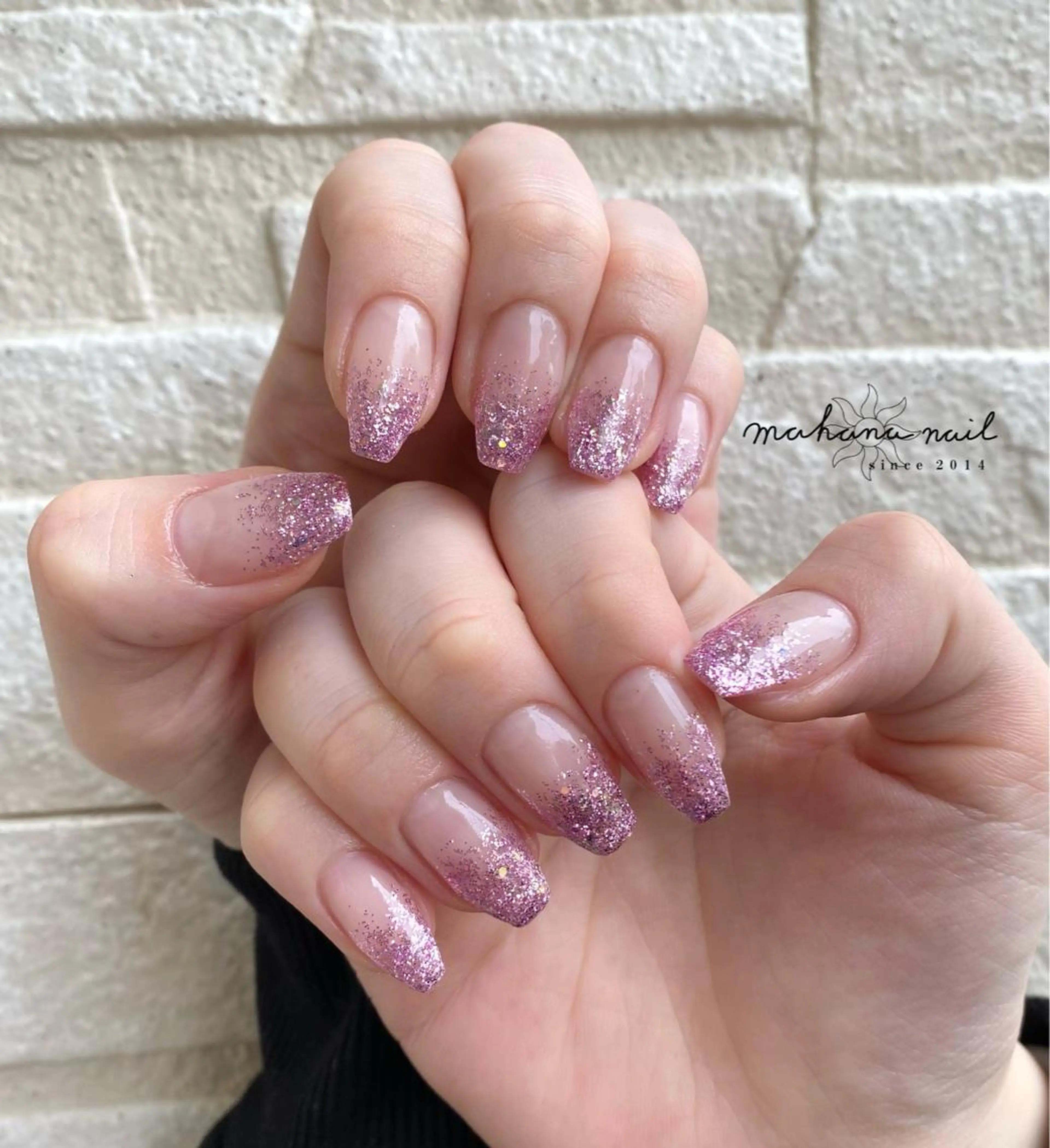 ネイル ラメ(グリッター) ラメグラデーション mahana nailのネイルデザイン