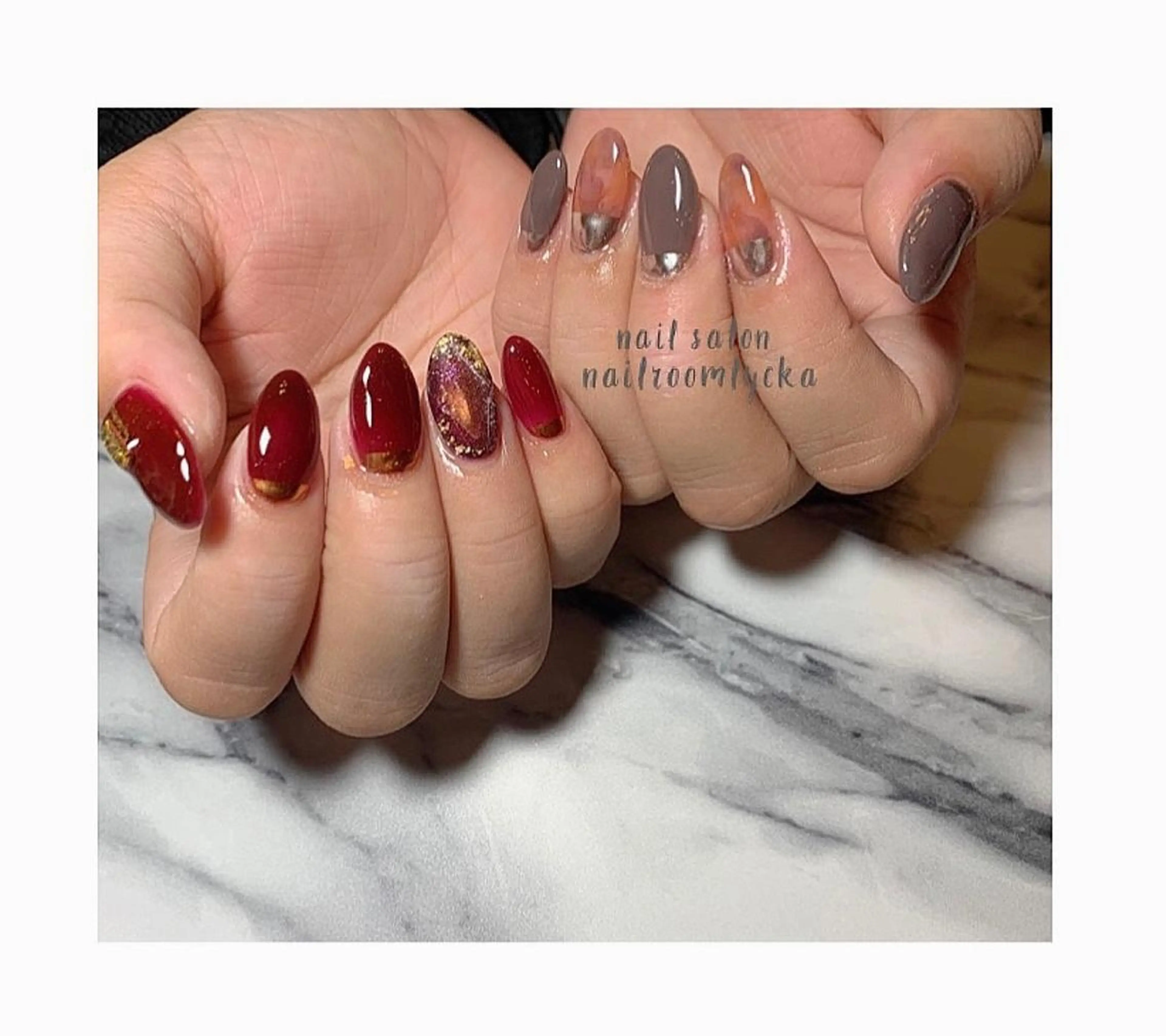 ネイル ﾈｲﾙﾙｰﾑﾘｯｶ 𝐦𝐚𝐲𝐮のネイルデザイン