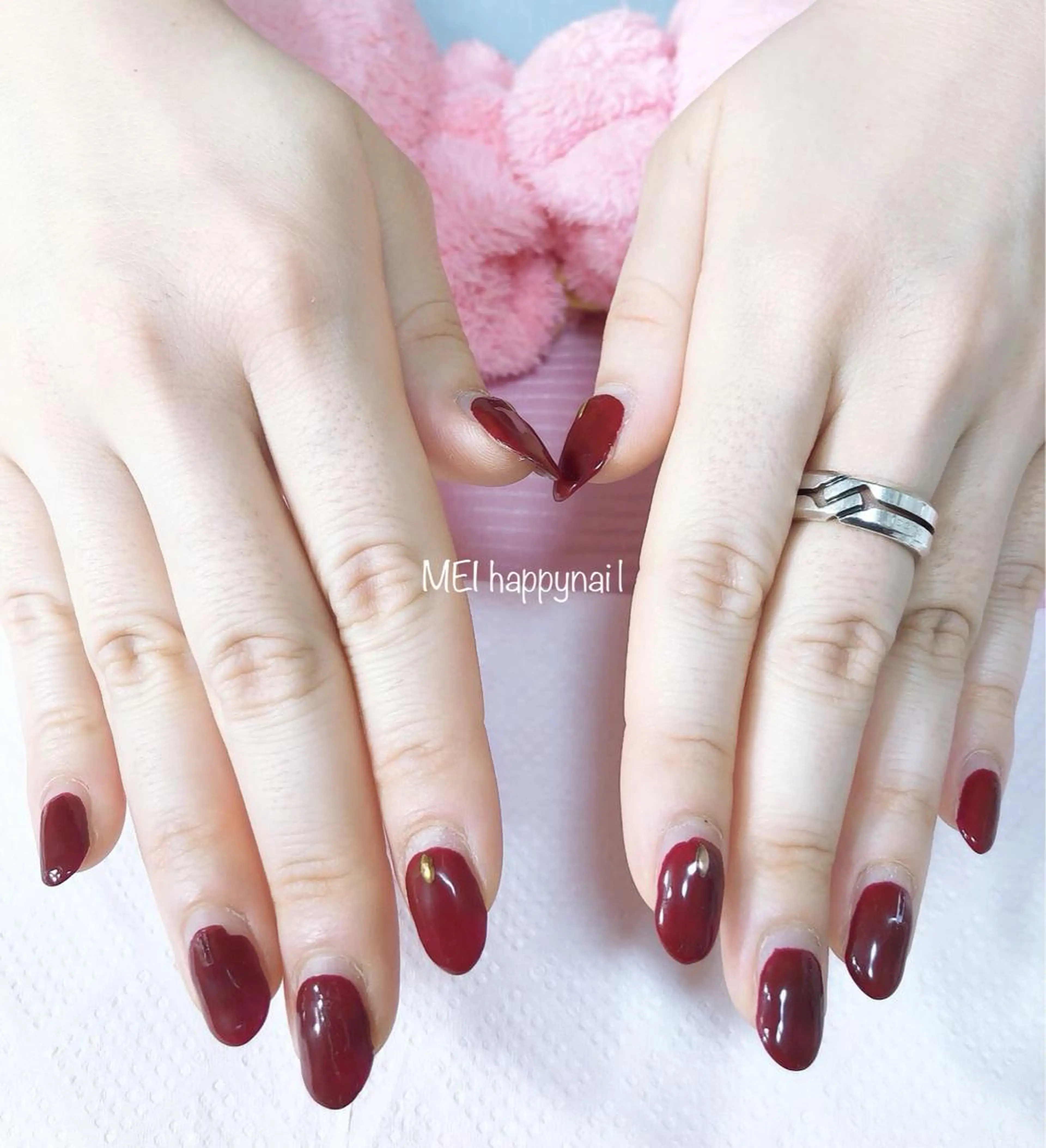 ネイル 北浦和 自爪育成ケアのネイルデザイン