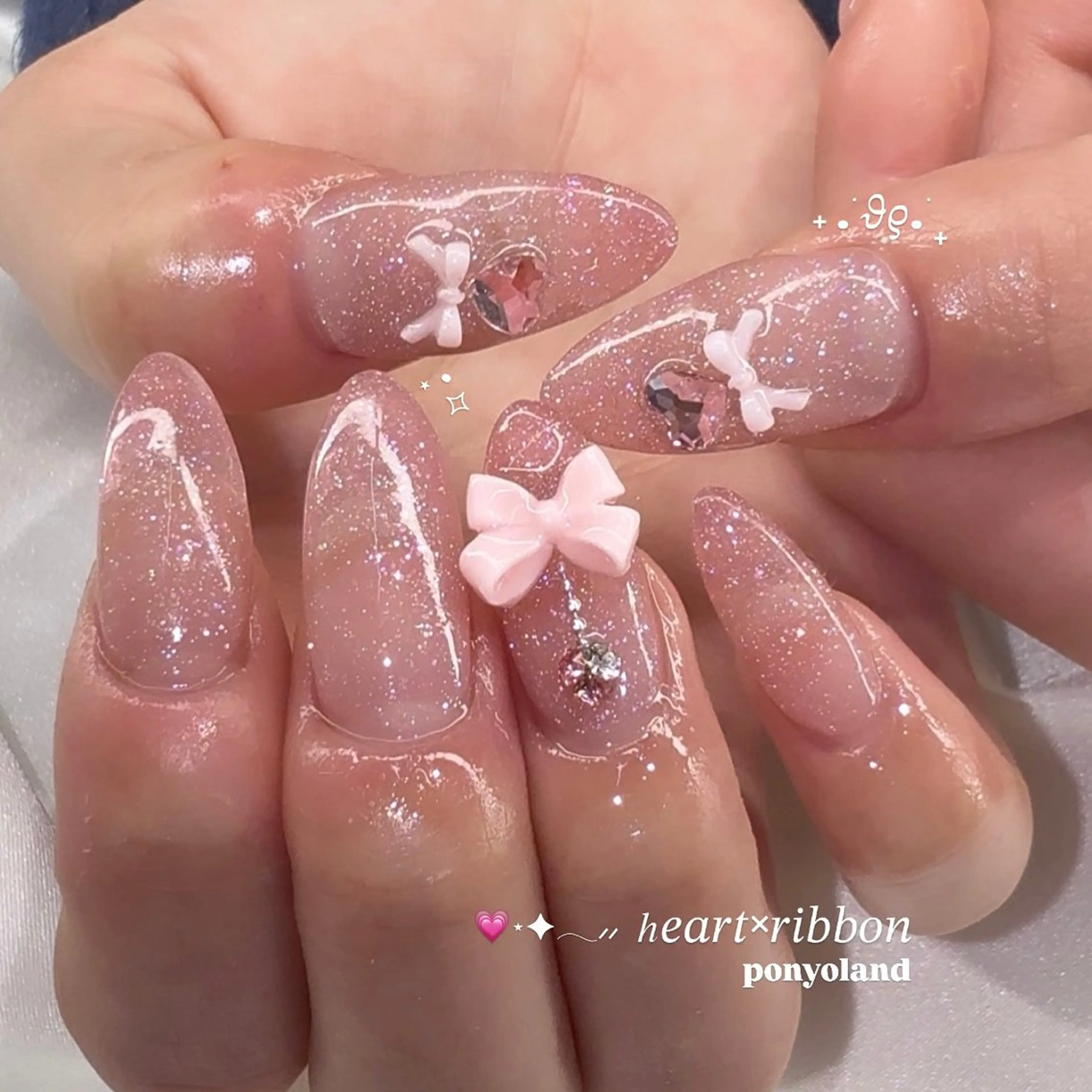 ネイル バレンタイン ハンドネイル ponyoland 目黒/恵比寿💎のネイルデザイン