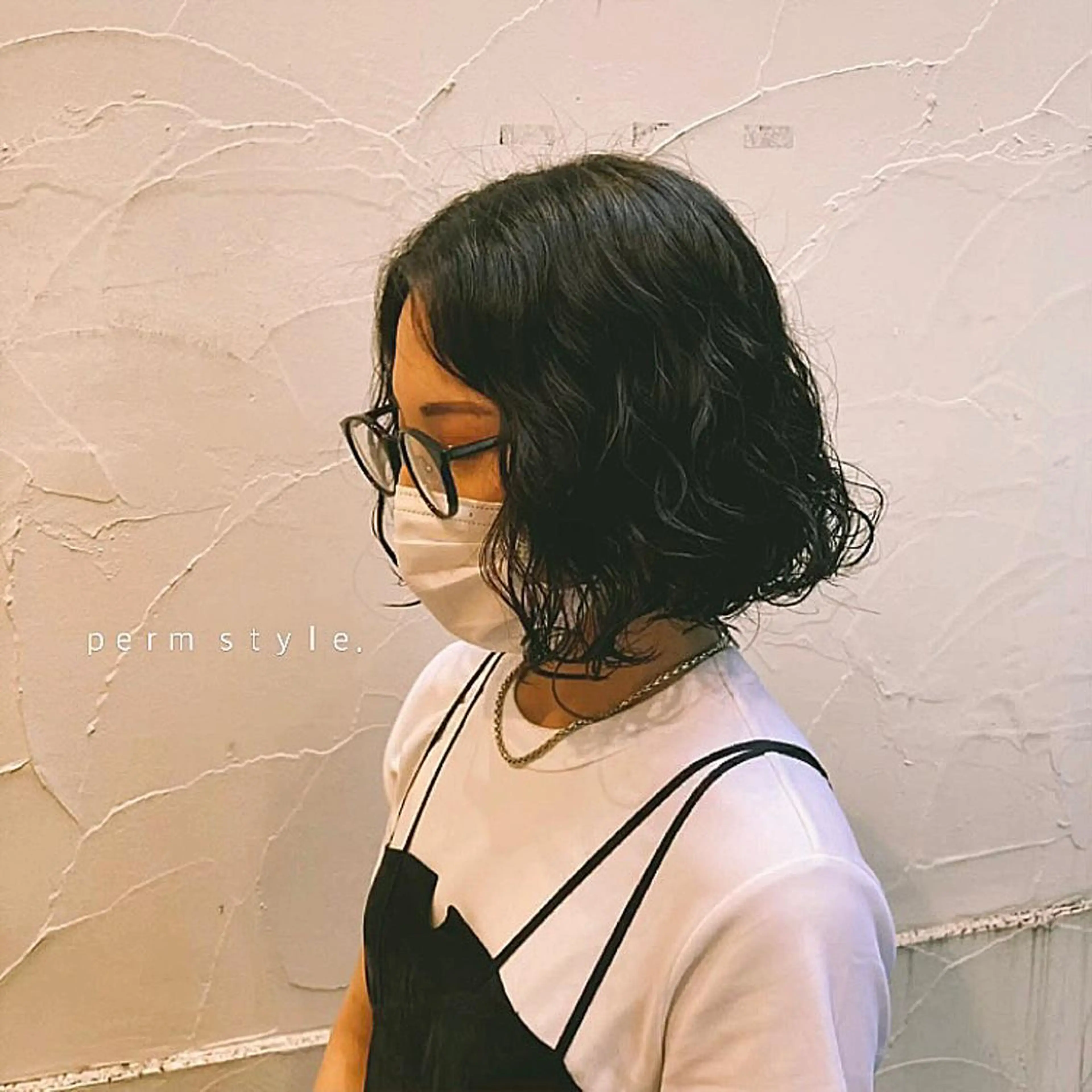 ミディアム カット 縮毛矯正 パーマ/名古屋パーマ / コデラ ナナホのヘアスタイル