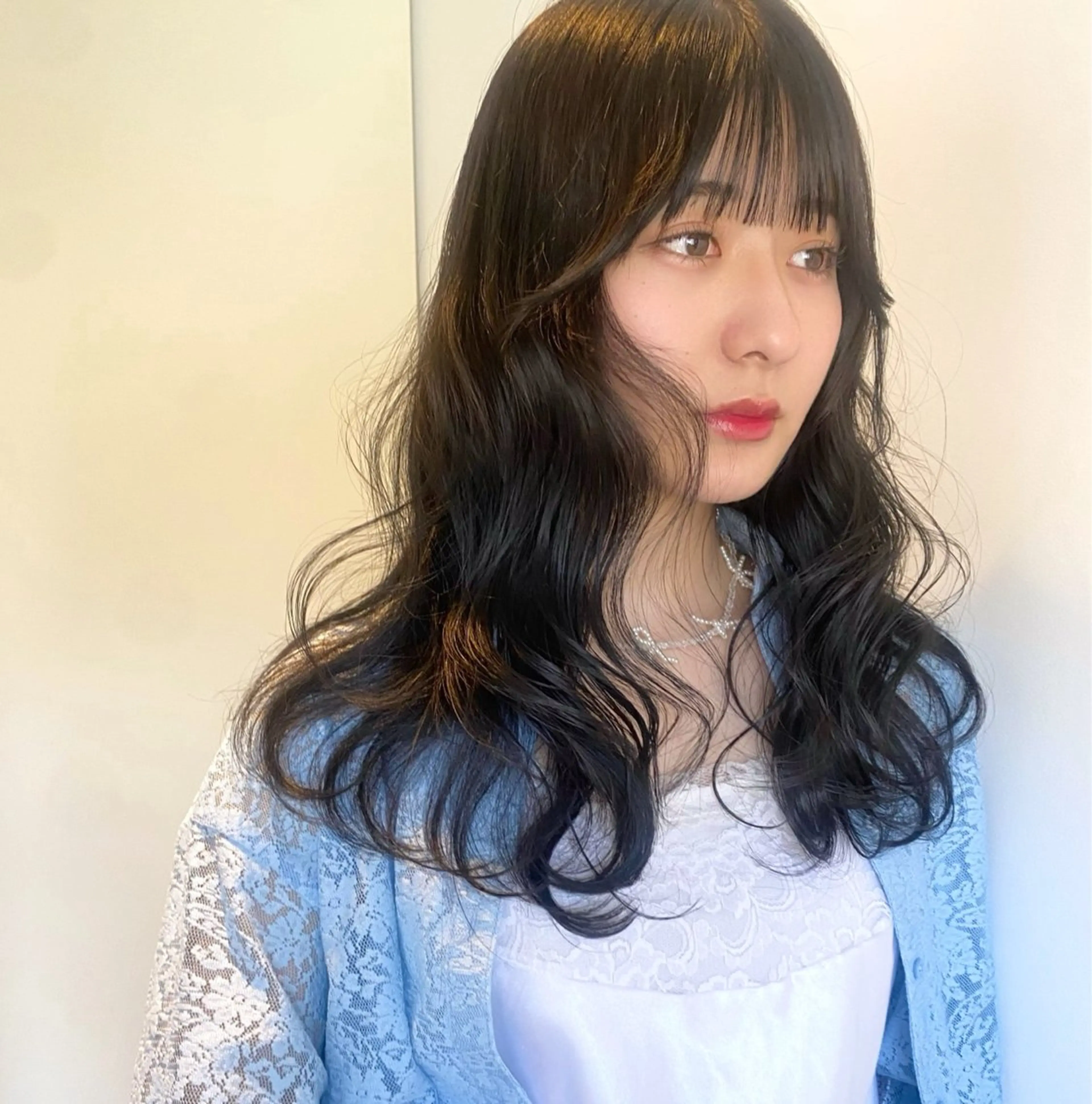 ロング カラー ベージュカラー ブリーチ 透明感カラー ダブルカラー ブリーチなしカラー カット ヘアカラー mizuki/ピンク ベージュ.レイヤーのヘアスタイル