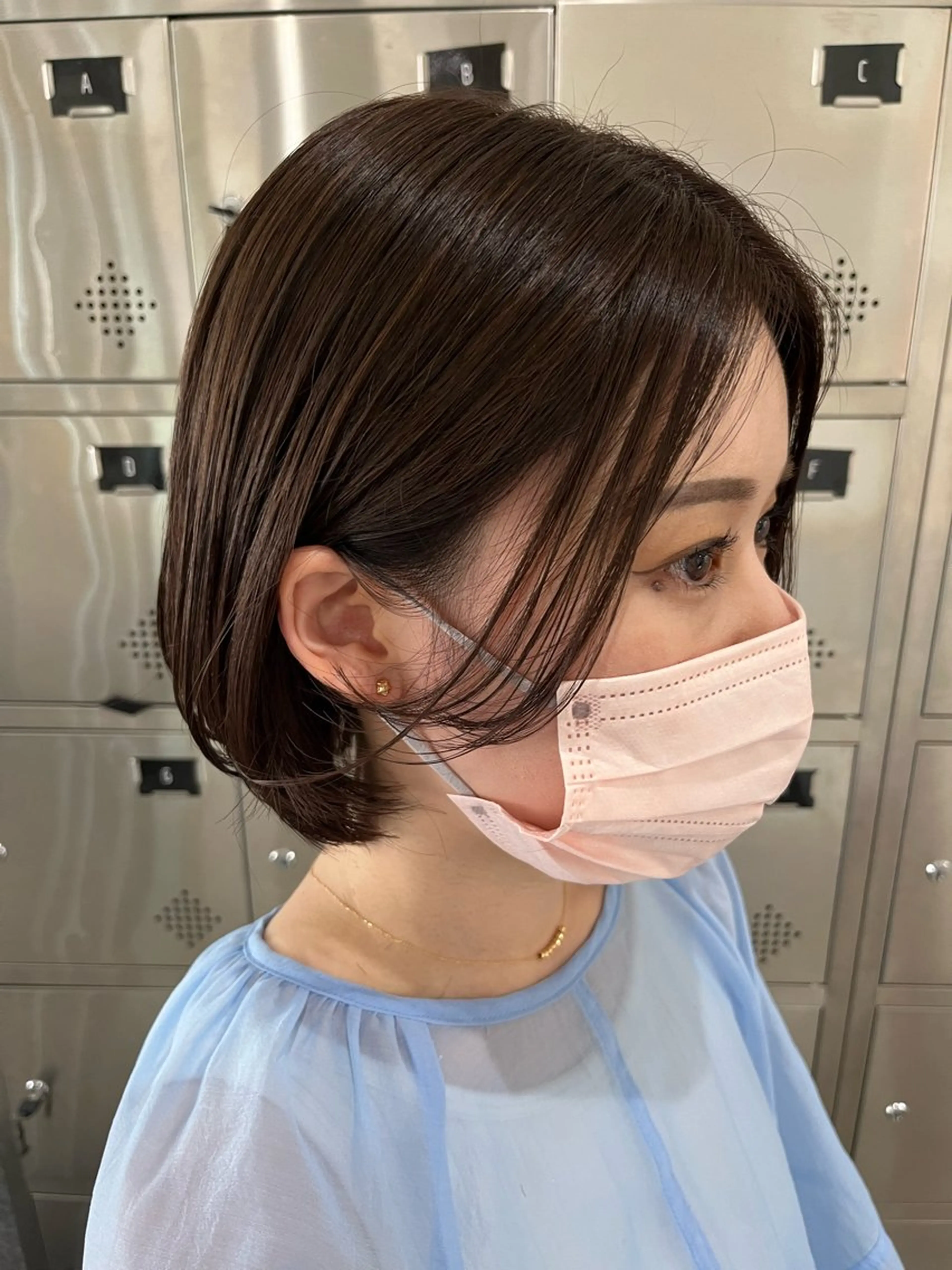 ショート 透明感カラー‪🫧 Kanaのヘアスタイル