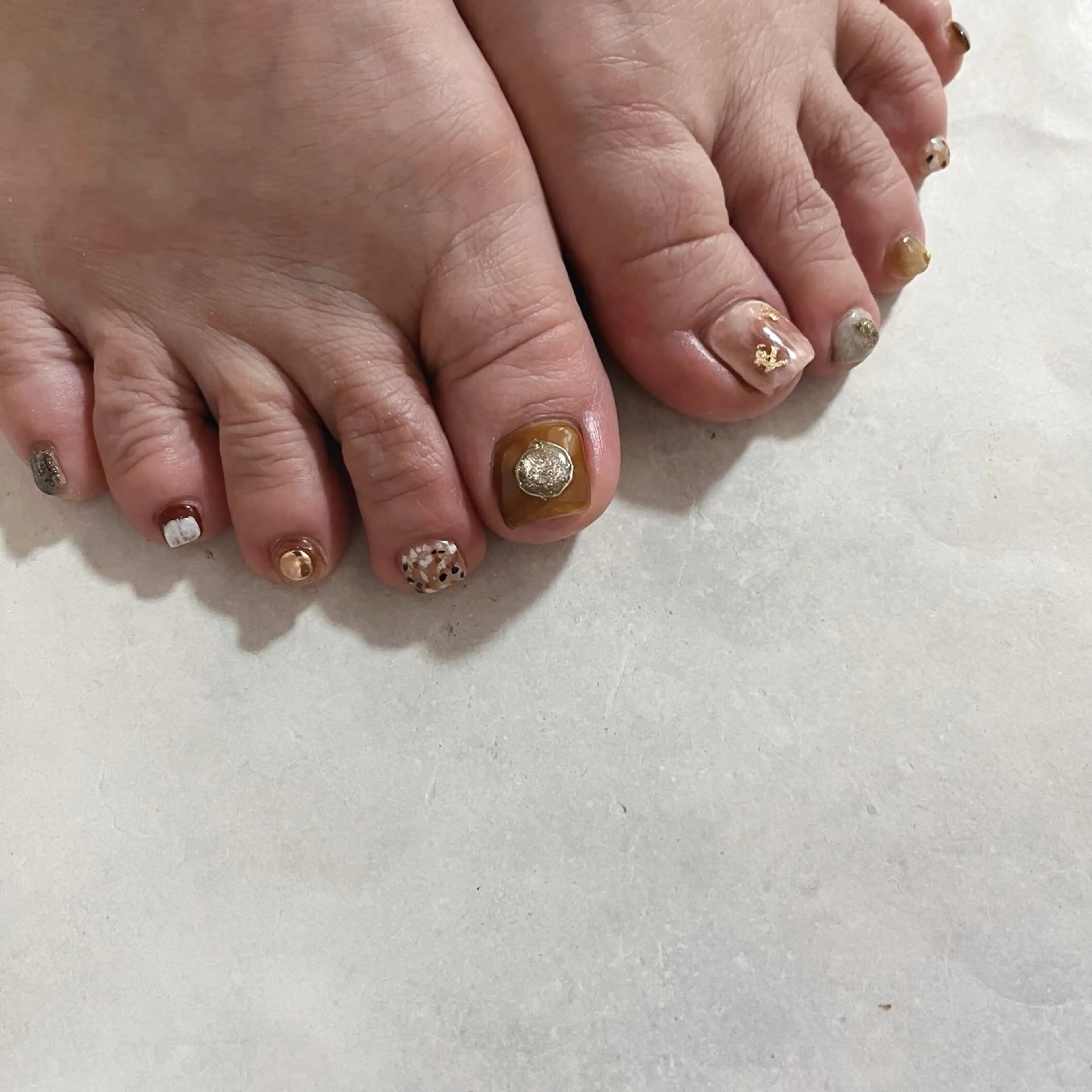 ネイル フットネイル フットネイル K Aのネイルデザイン