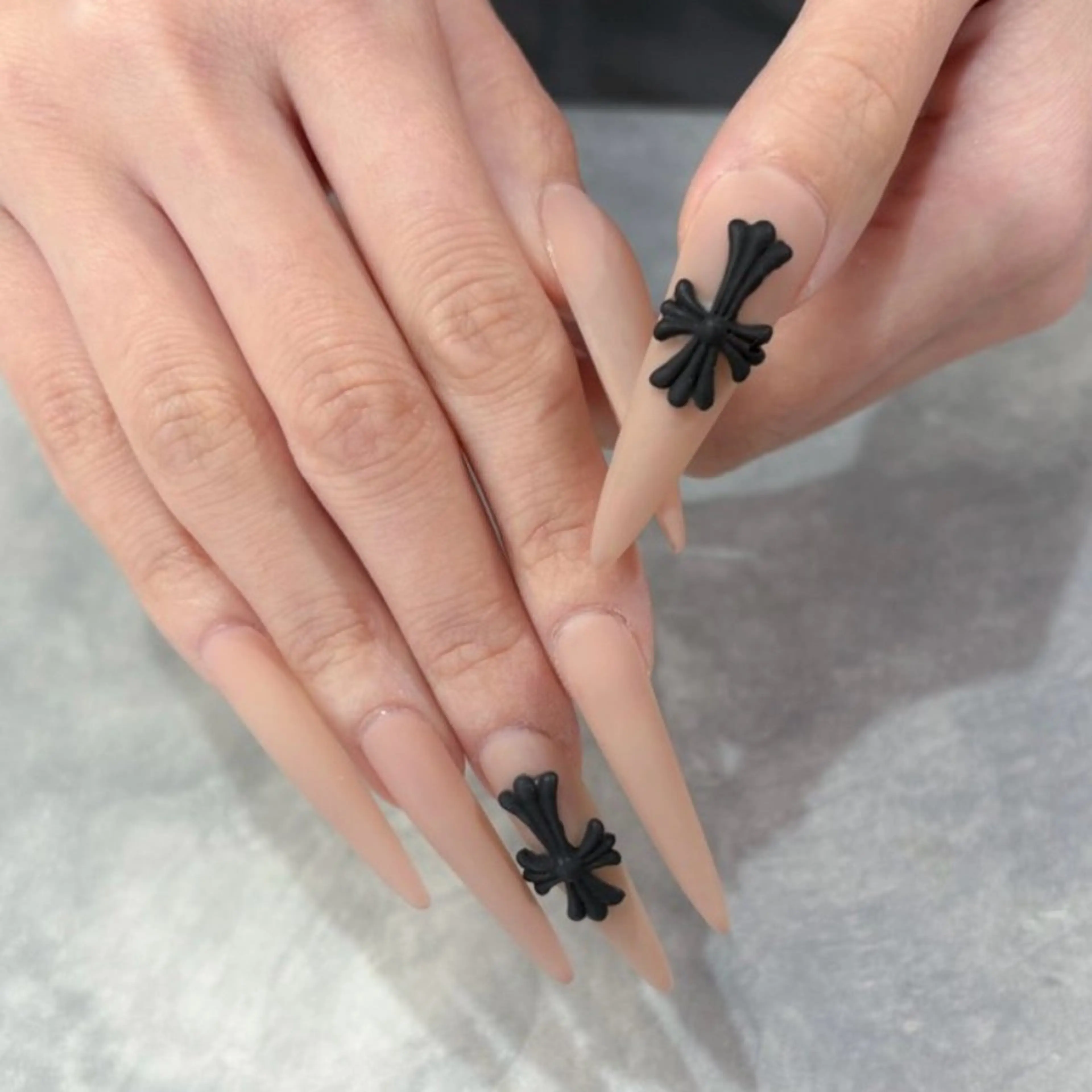 ネイル アートネイル ロングネイル ハンドネイル joieange 難波店 Yumeのマツエク・マツパデザイン