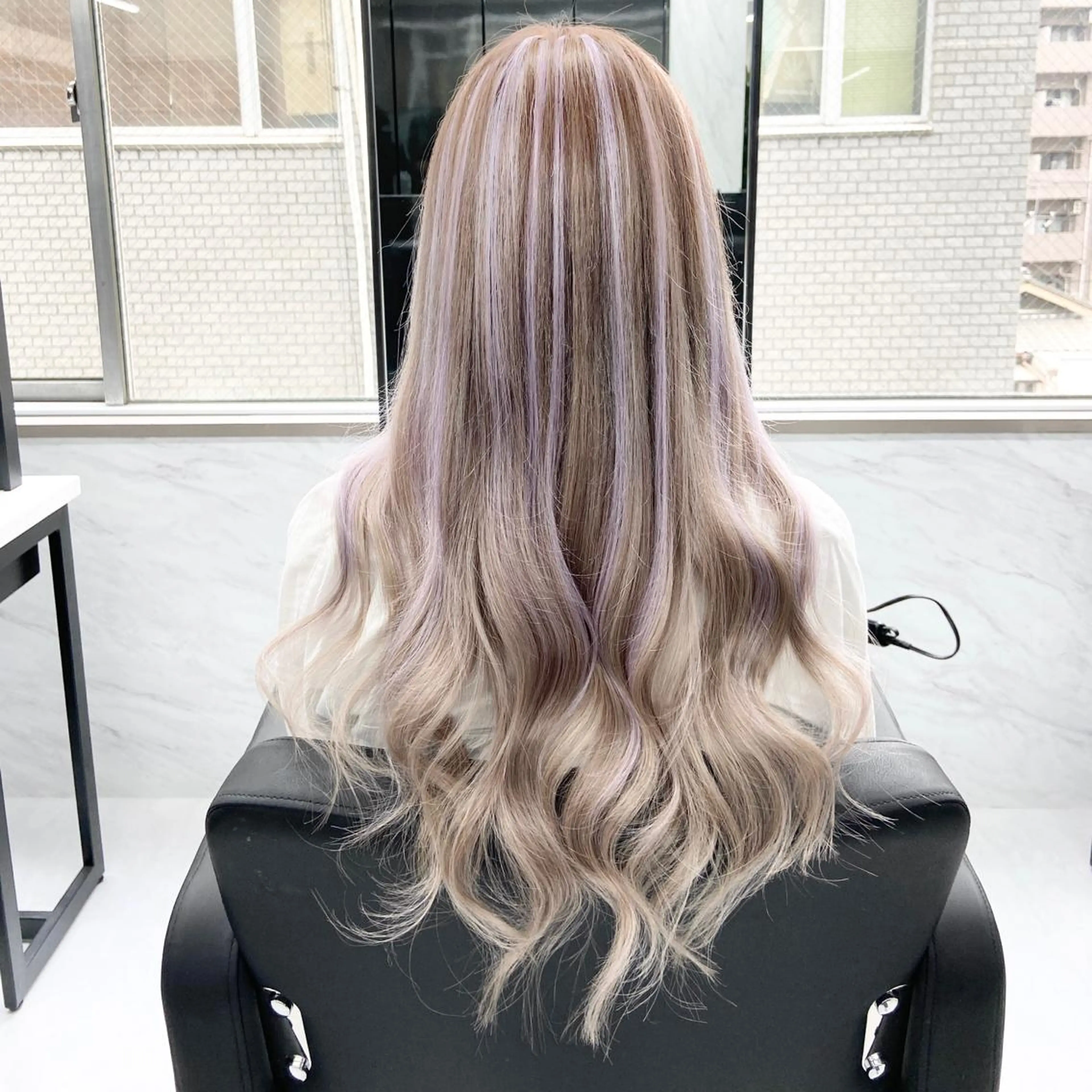 ロング カラー ハイトーンカラー ミルボンAujua認定サロン Ria  OSAKA 梅田所属・メンズ特化/ マンツーマン/Ryuのヘアスタイル