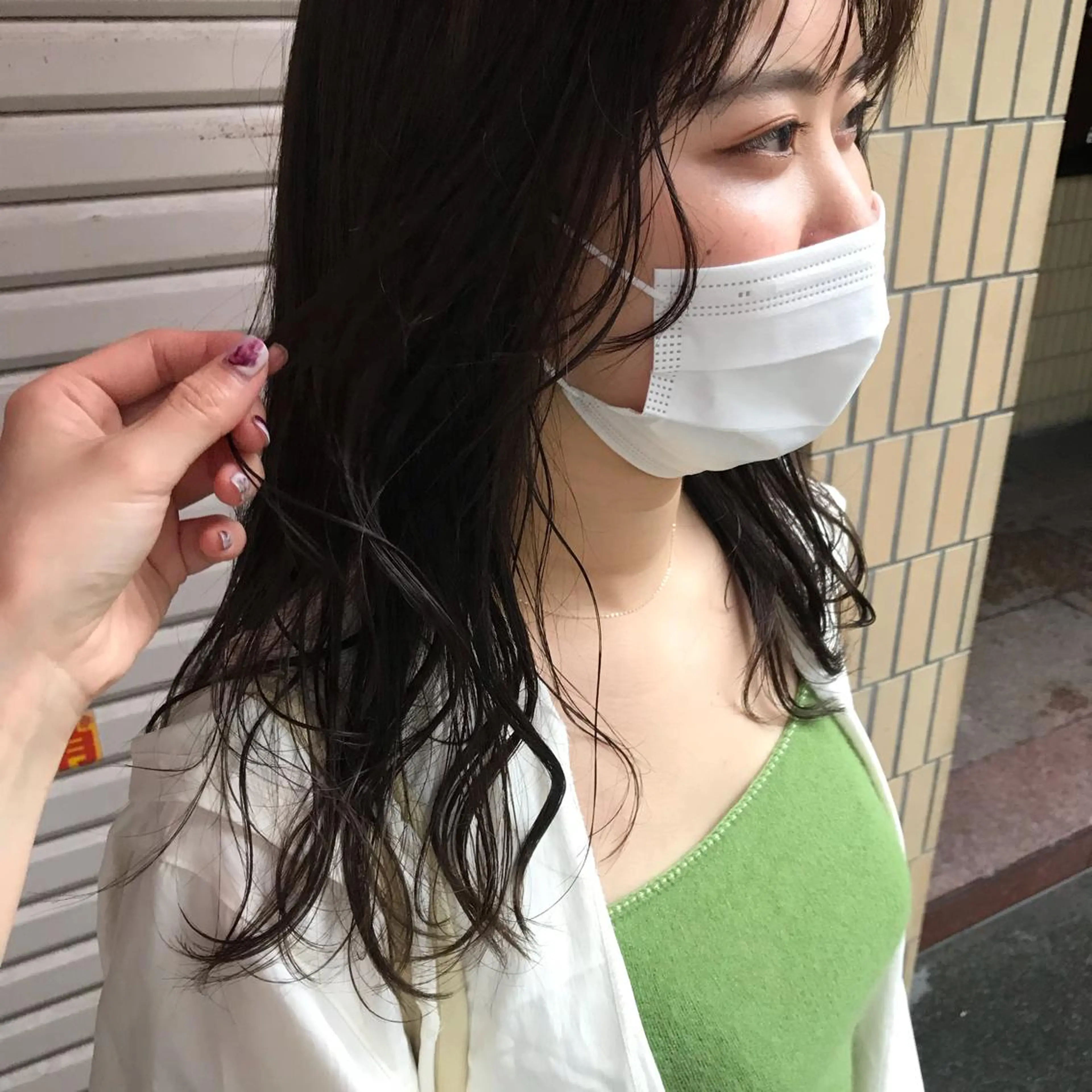 ミディアム 顔周りカット カット ヘアカラー トリートメント 韓国 / 中国ヘア 🦋Noniのヘアスタイル