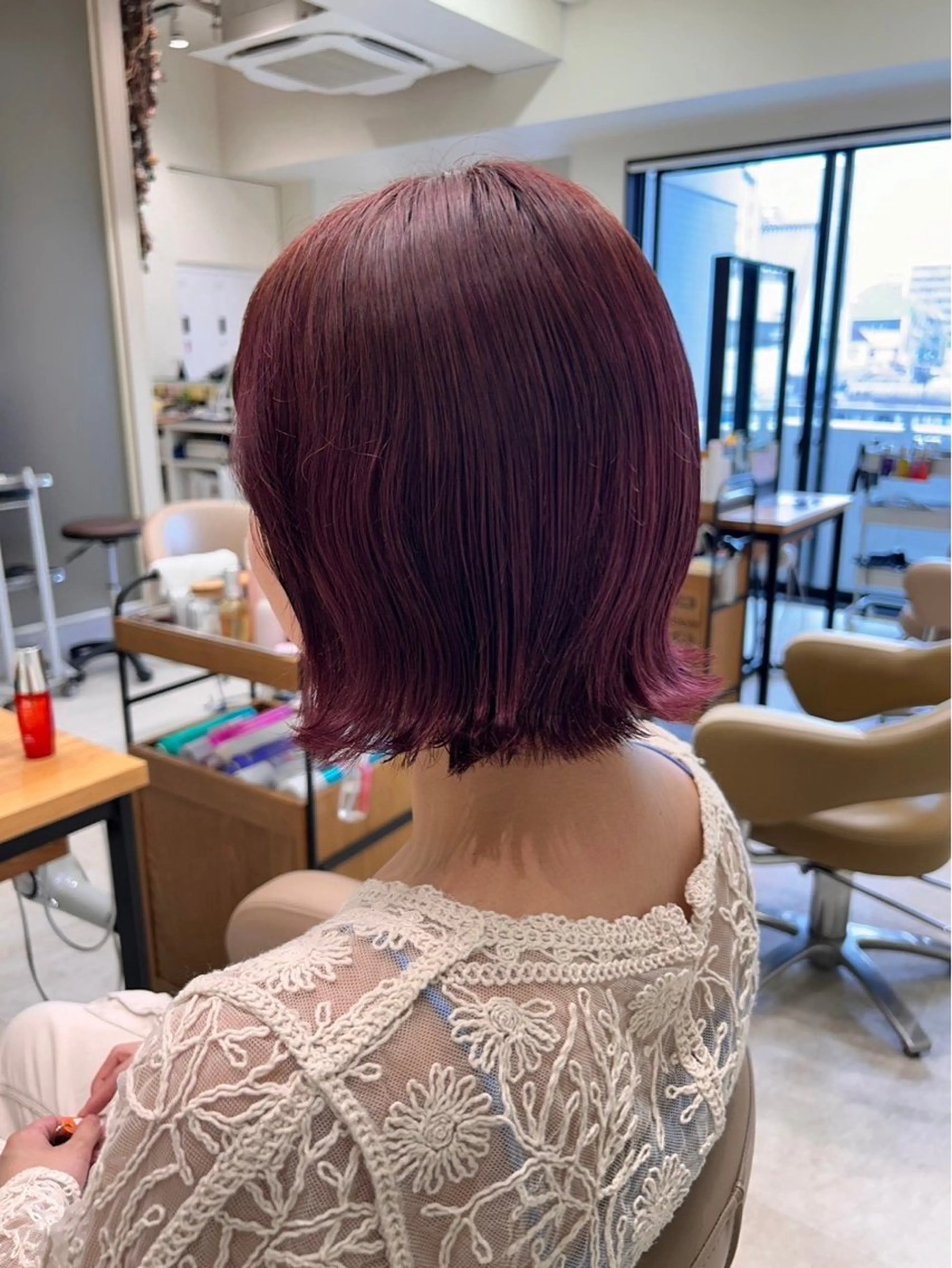 ショート カラー ブリーチなしWカラー 暖色カラー/mayuのヘアスタイル