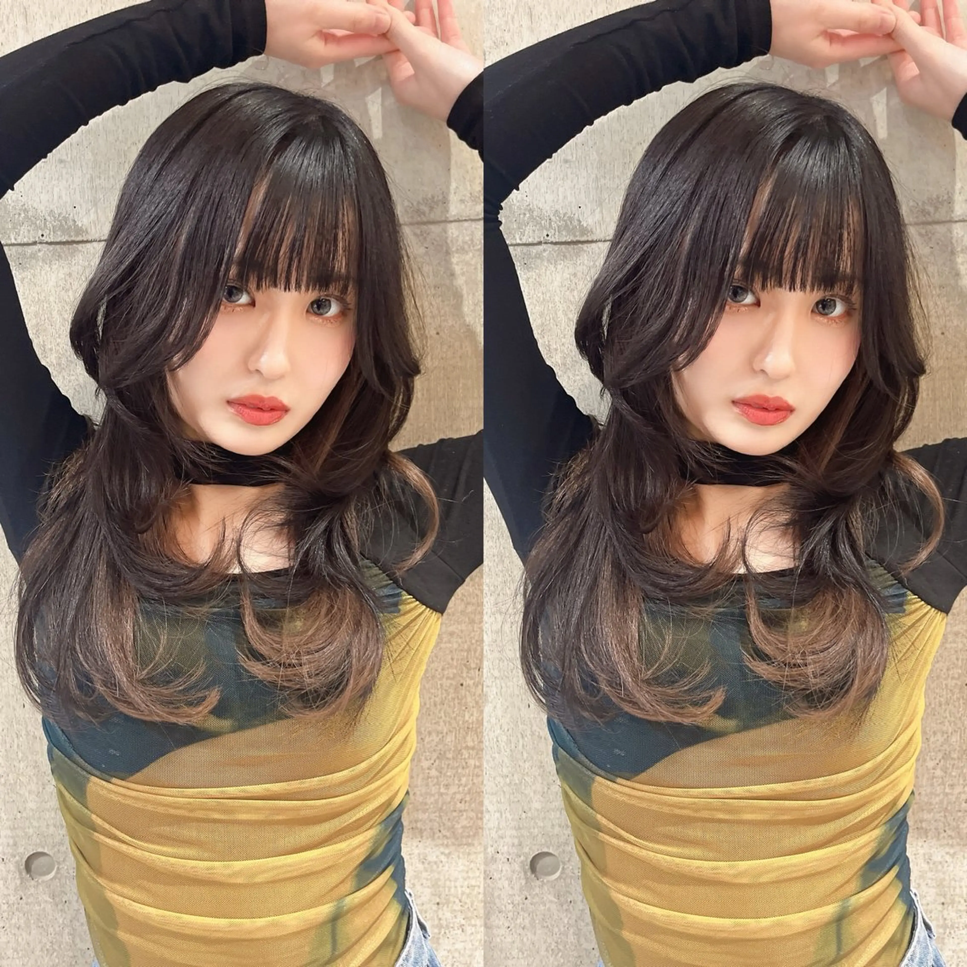 ミディアム 韓国ヘア/髪質改善 TAKAHIROのヘアスタイル