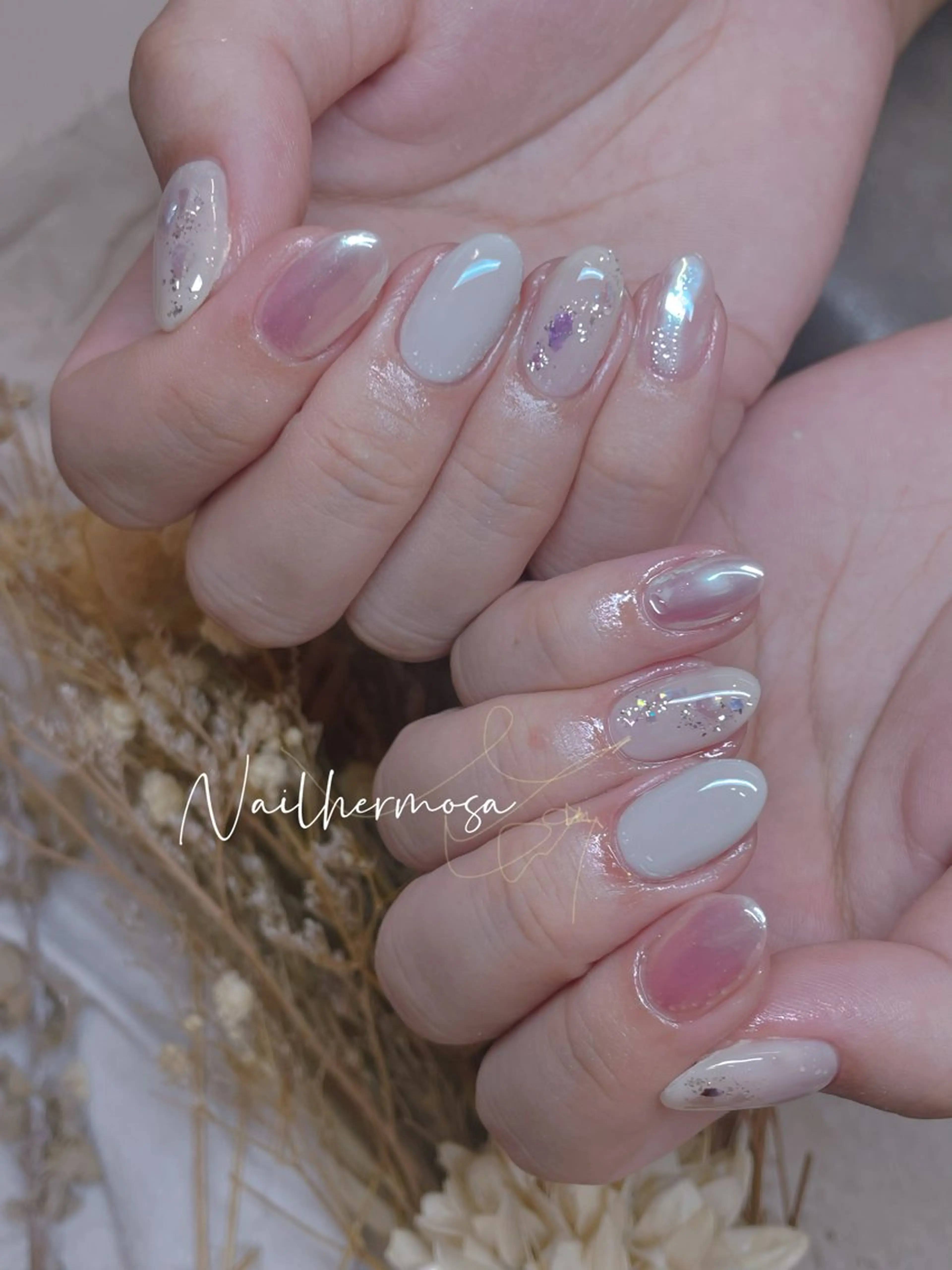 ネイル 長さ出し フラッシュネイル フットネイル ジェルネイル マグネットネイル ハンドネイル ネイル エルモサのネイルデザイン