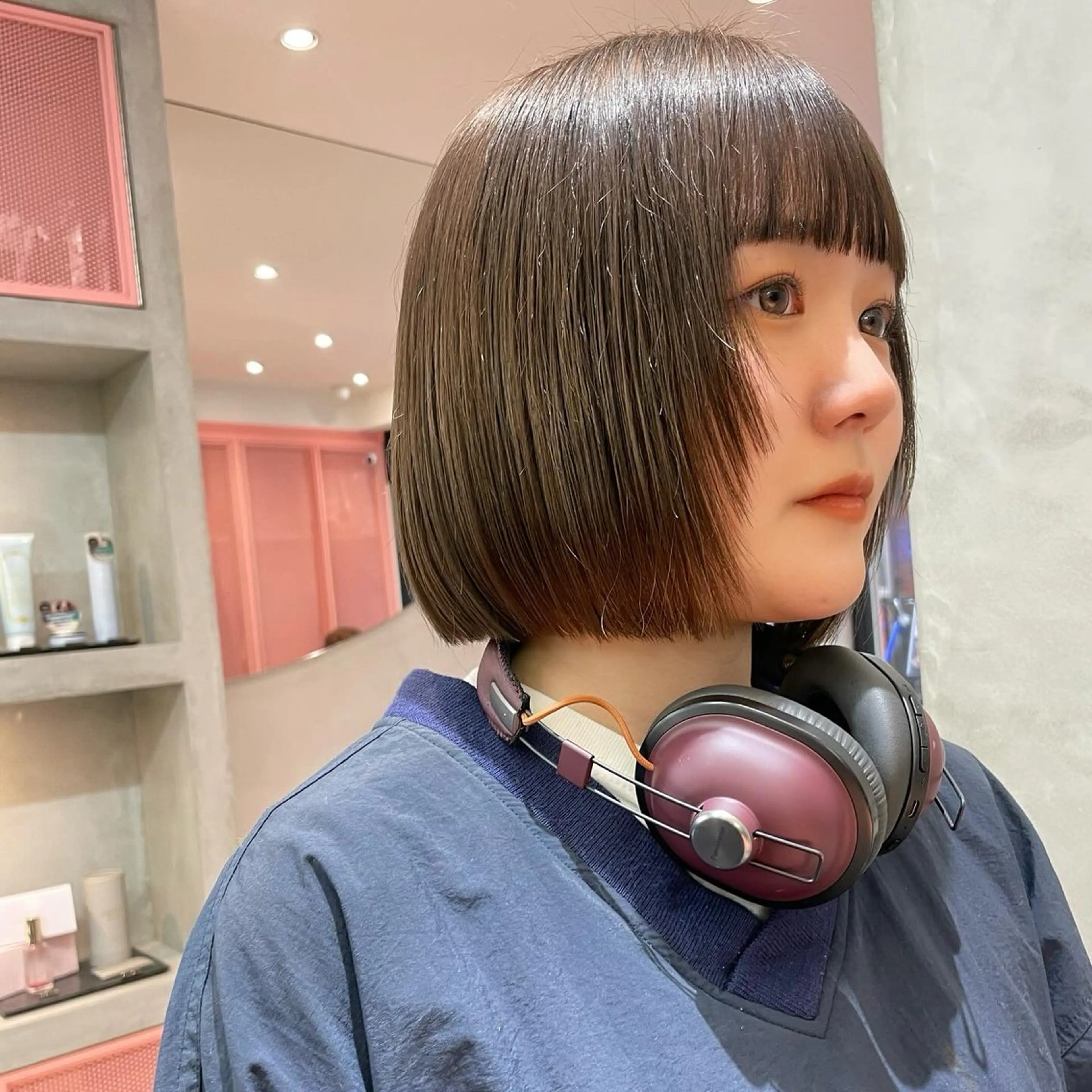 ショート Misaki /ボブ/縮毛矯正のヘアスタイル