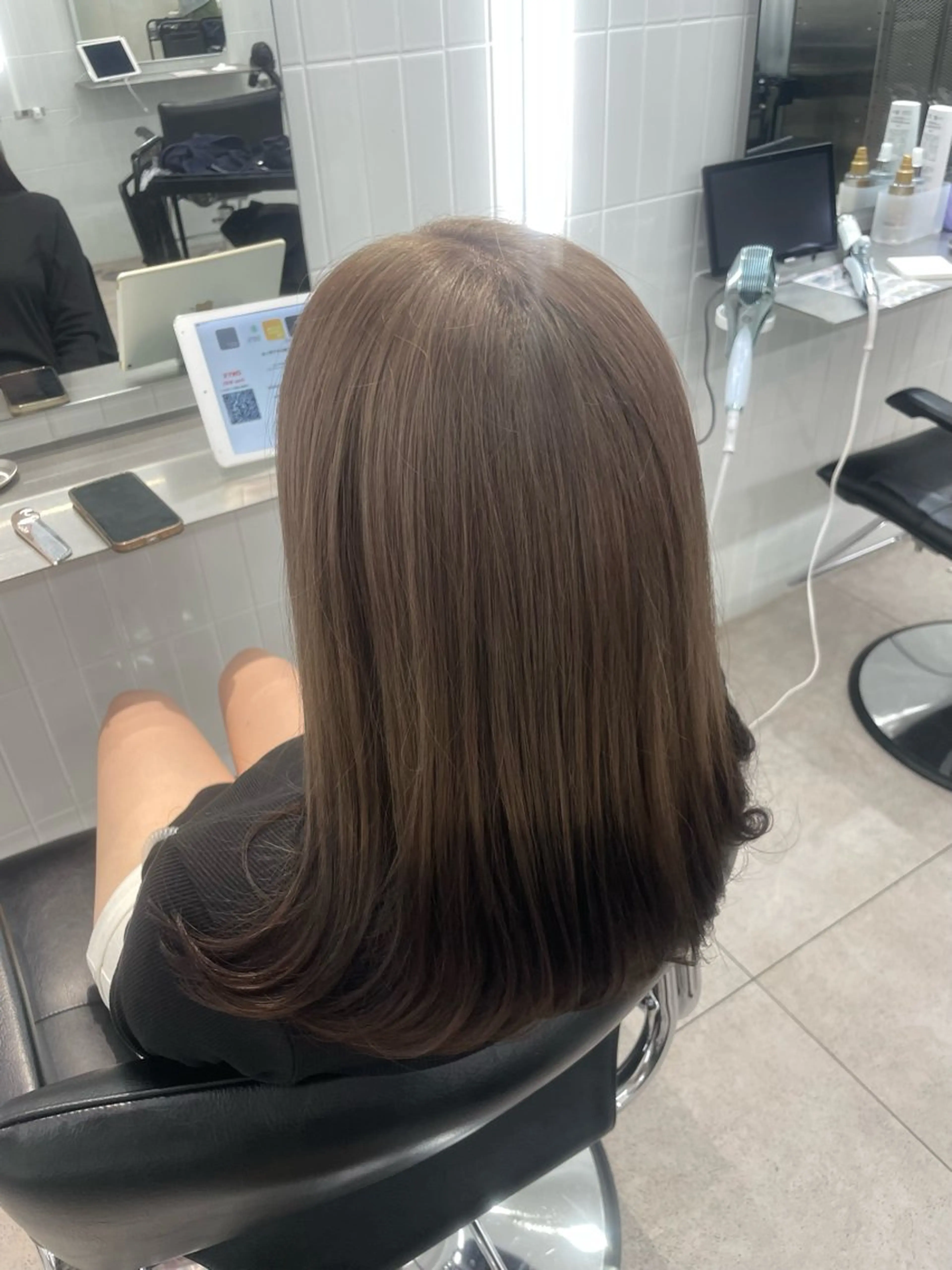 ロング カラー ヘアカラー 表参道/ハイライト バレイヤージュのヘアスタイル