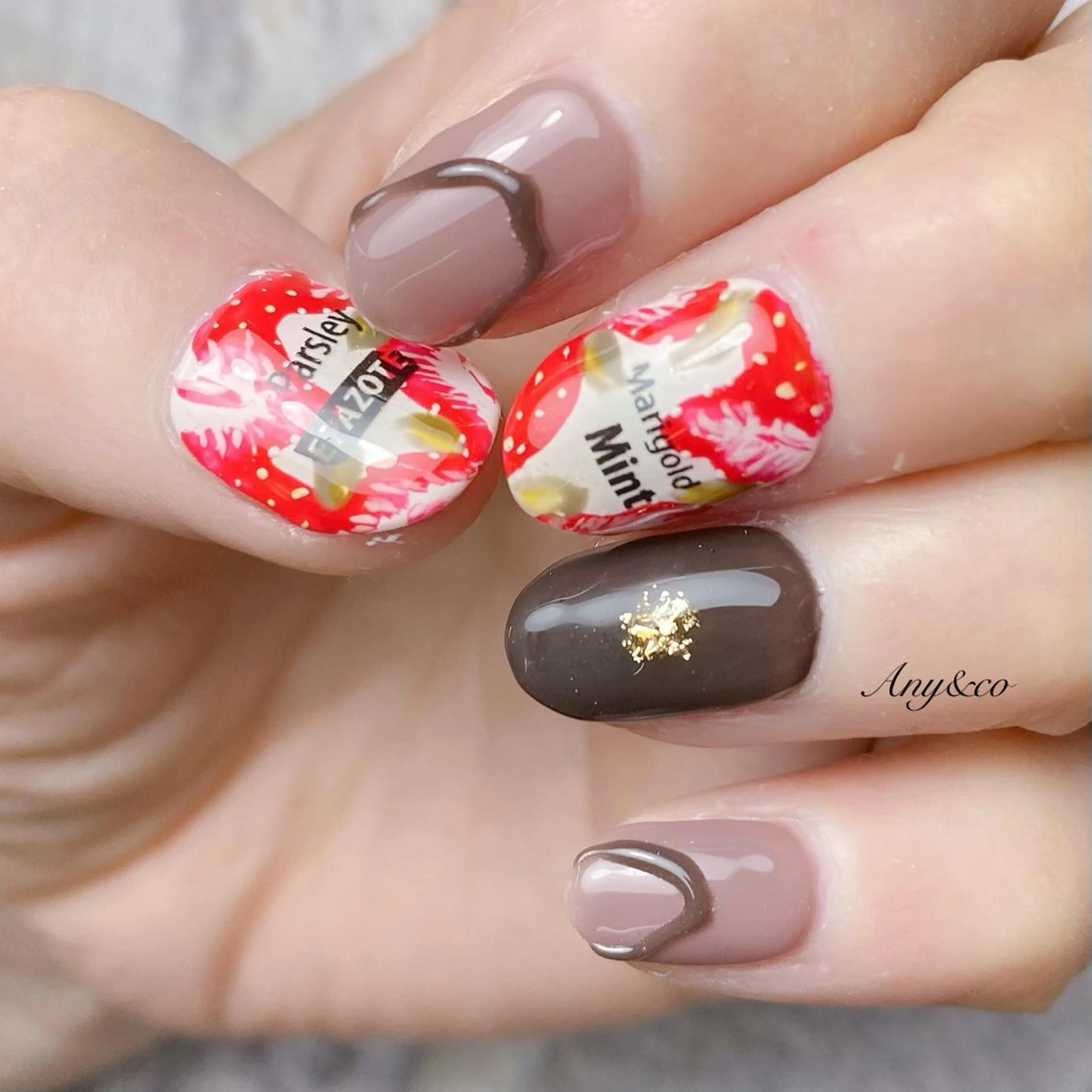 ネイル バレンタイン ハンドネイル Any&co 【エニコ】のマツエク・マツパデザイン