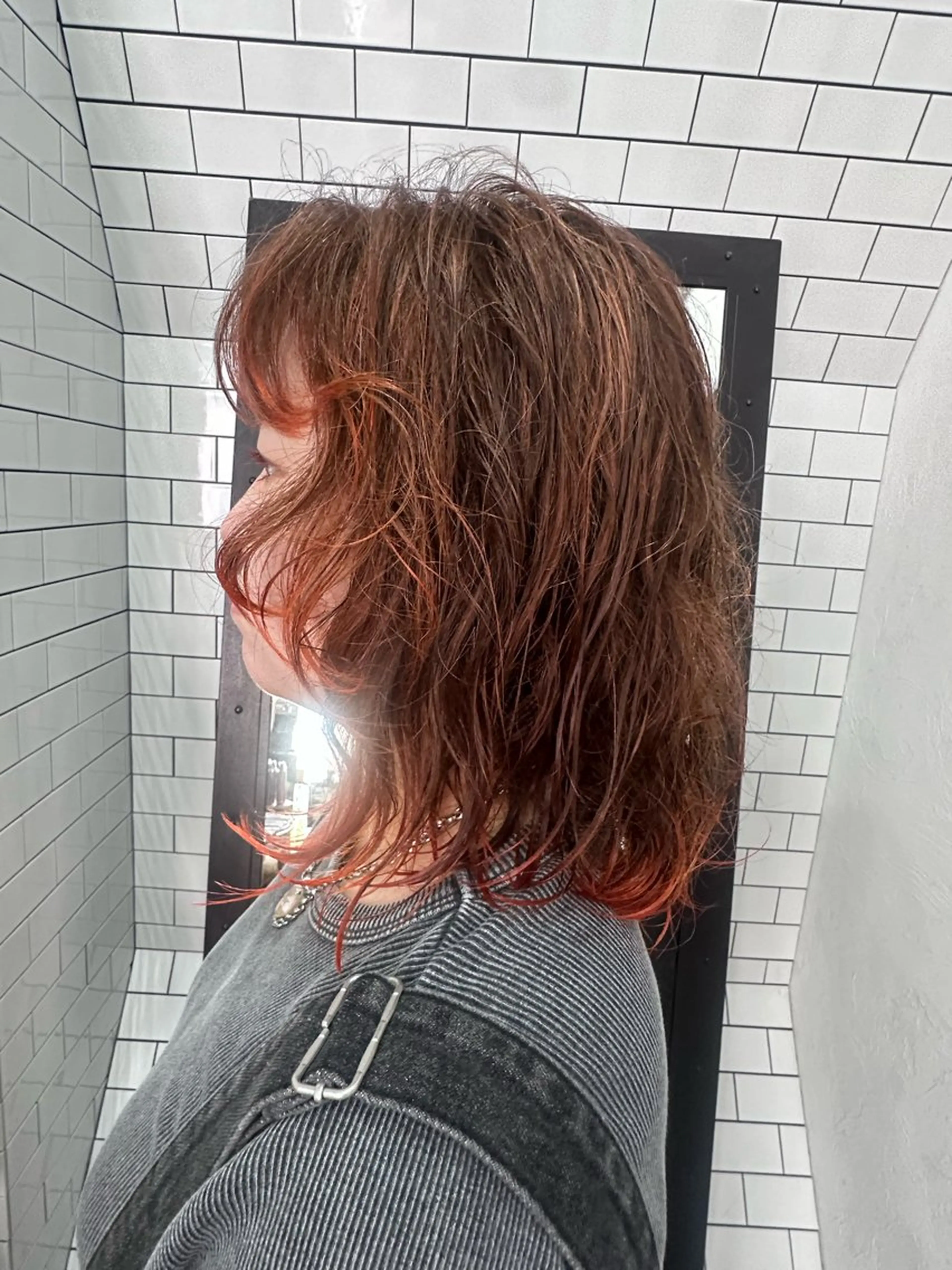 ミディアム カット ヘアカラー トリートメント 妙見 知洋のヘアスタイル