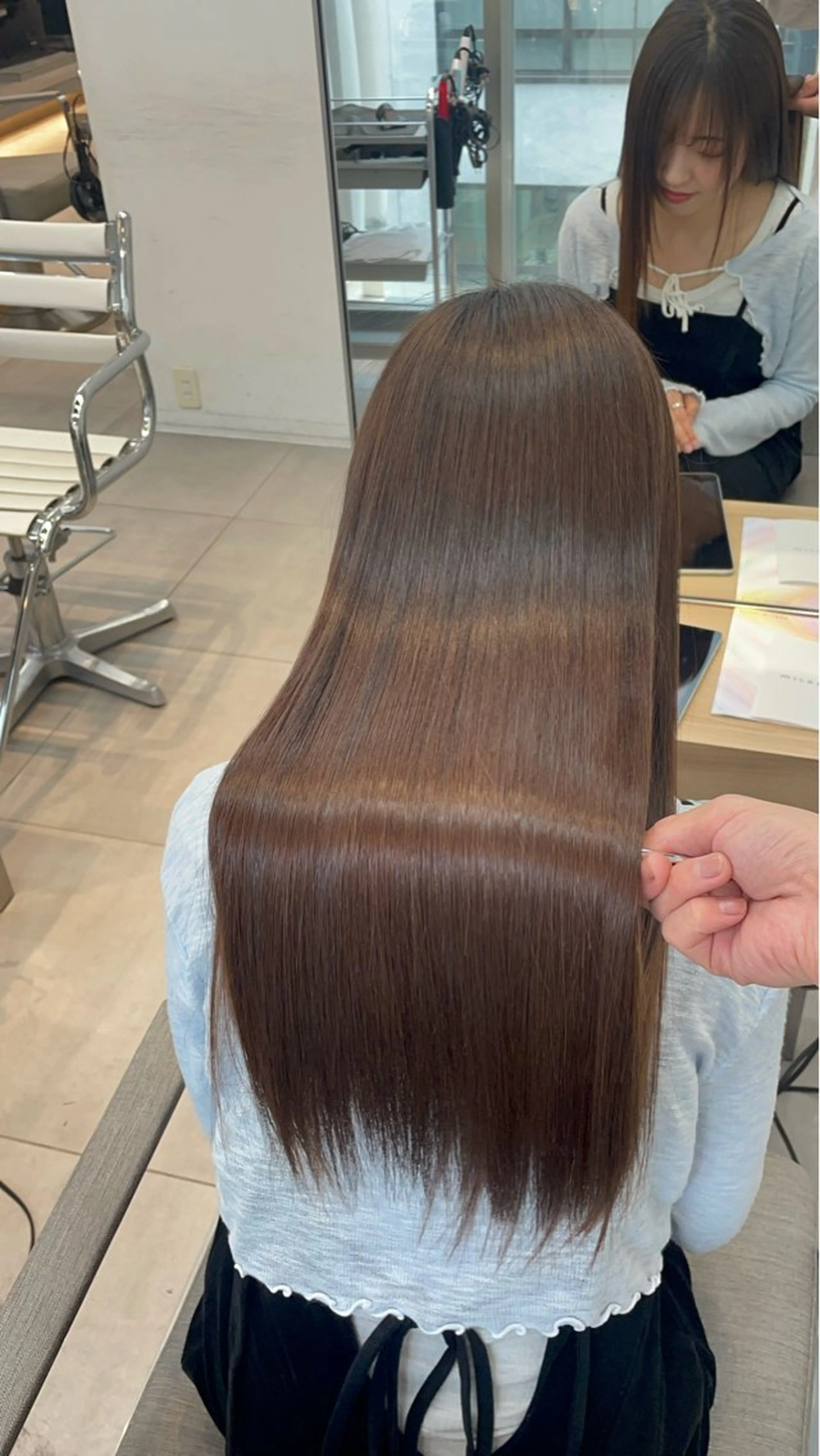 ロング カット 縮毛矯正 トリートメント ヘッドスパ ✨髪質改善✨美髪 矯正🫧小泉のヘアスタイル