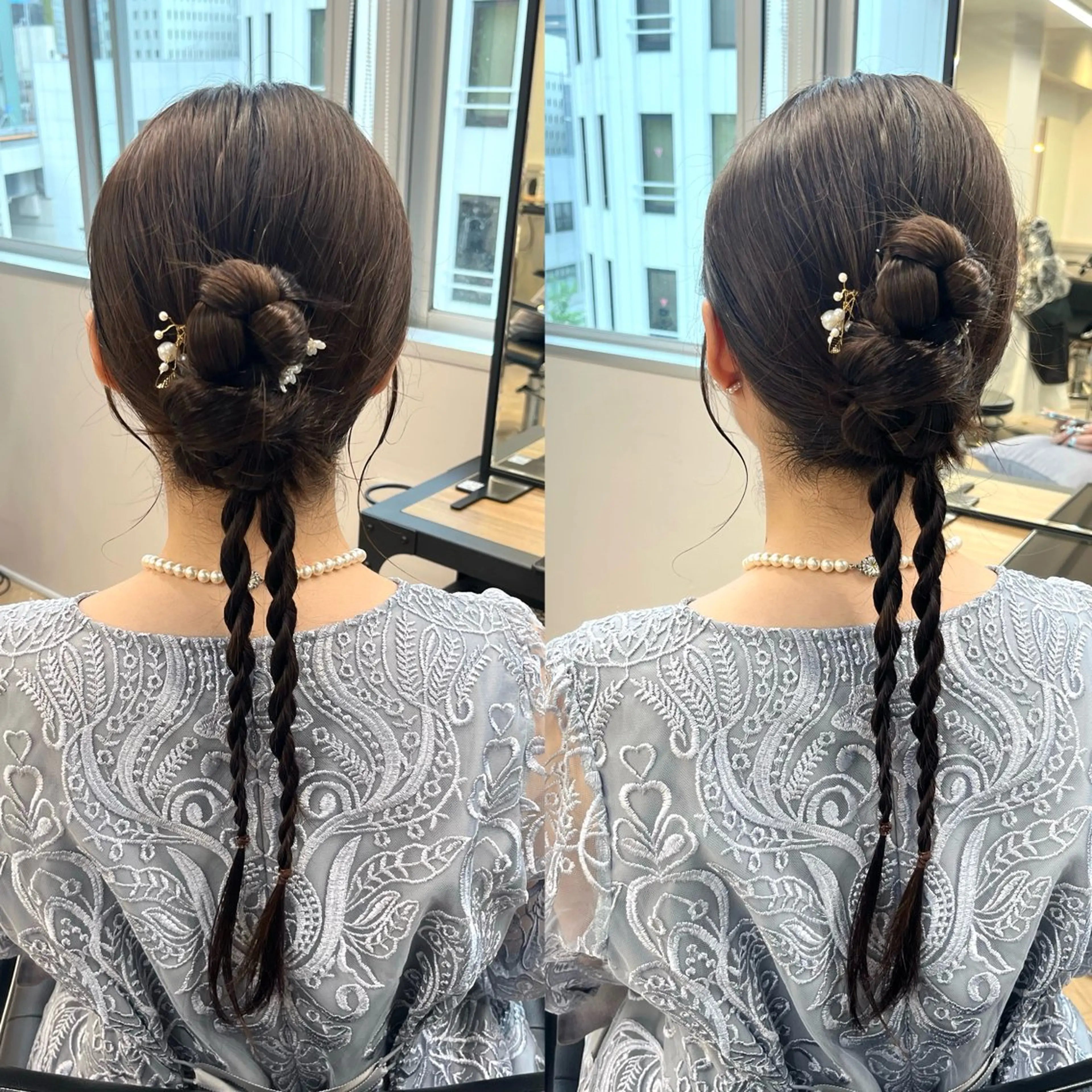 ロング ヘアアレンジ ロング ヘアセット マミ☁️ヘアセット /お呼ばれヘア/銀座のヘアスタイル