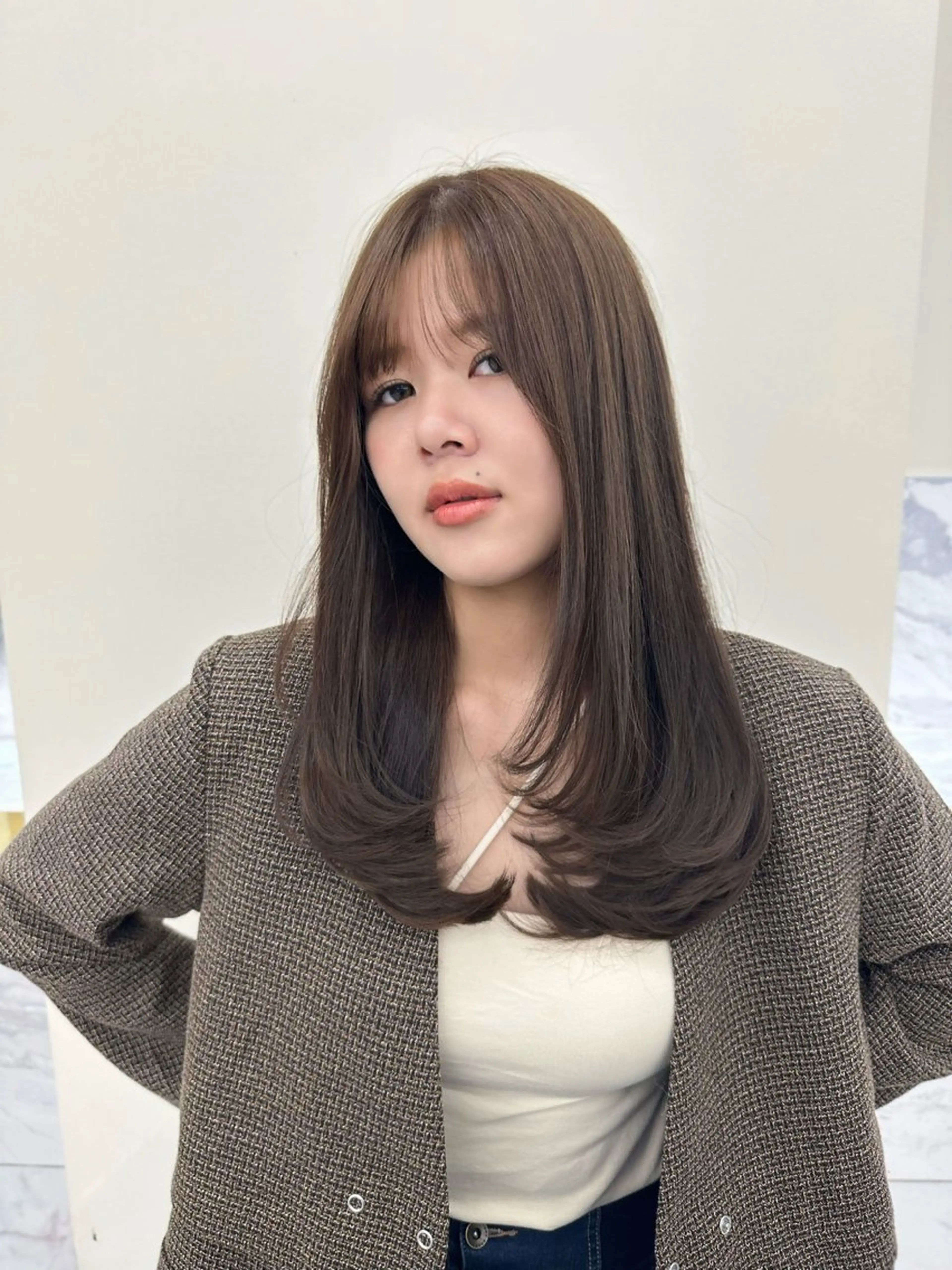 【🖤人気No.1🖤】似合わせ小顔カット＋プレミアムカラー【2回目以降¥15480】の写真