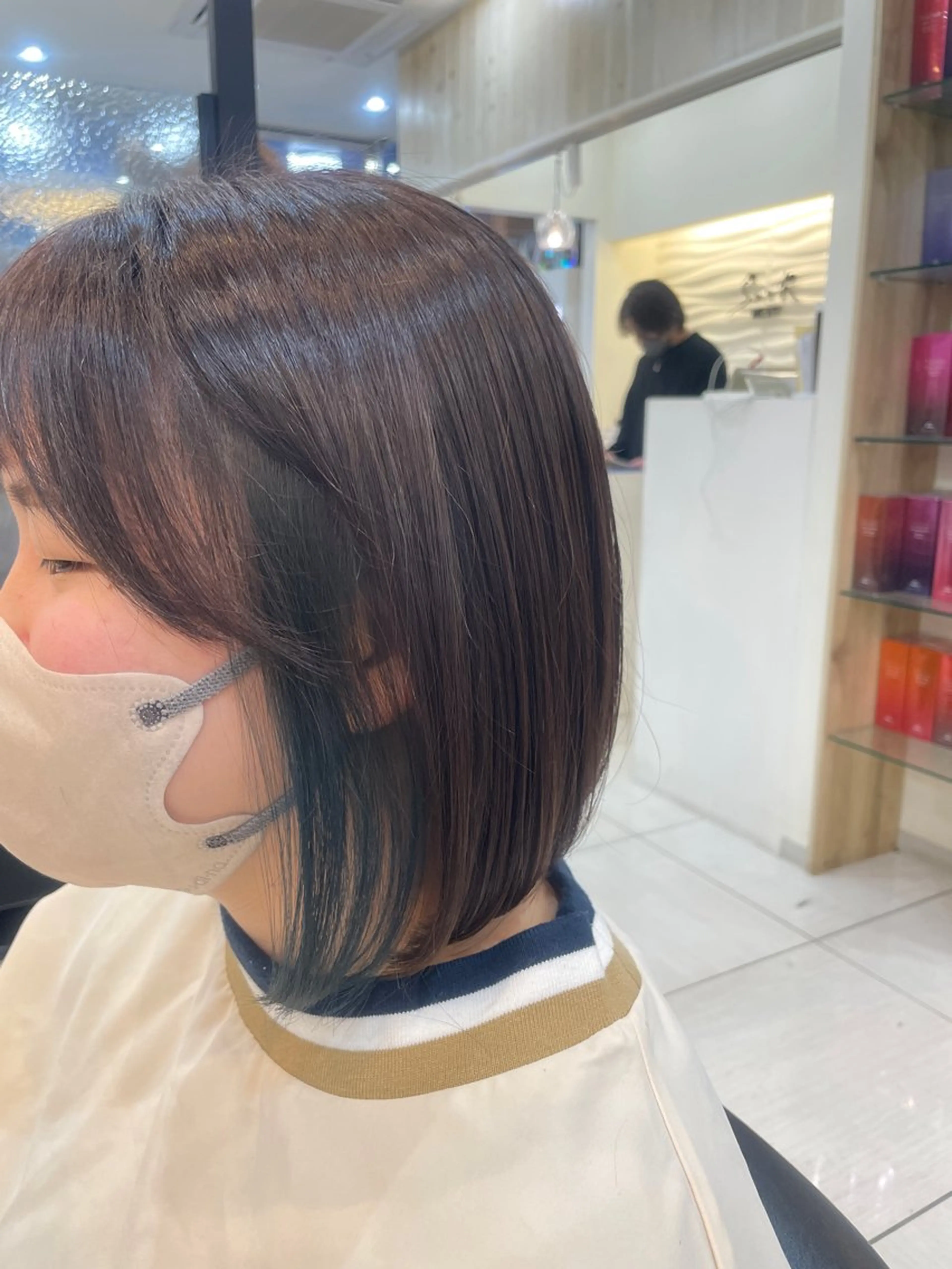 ミディアム カラー ヘアアレンジ インナーカラー カット ヘアカラー hana✿ /透明感カラーのヘアスタイル